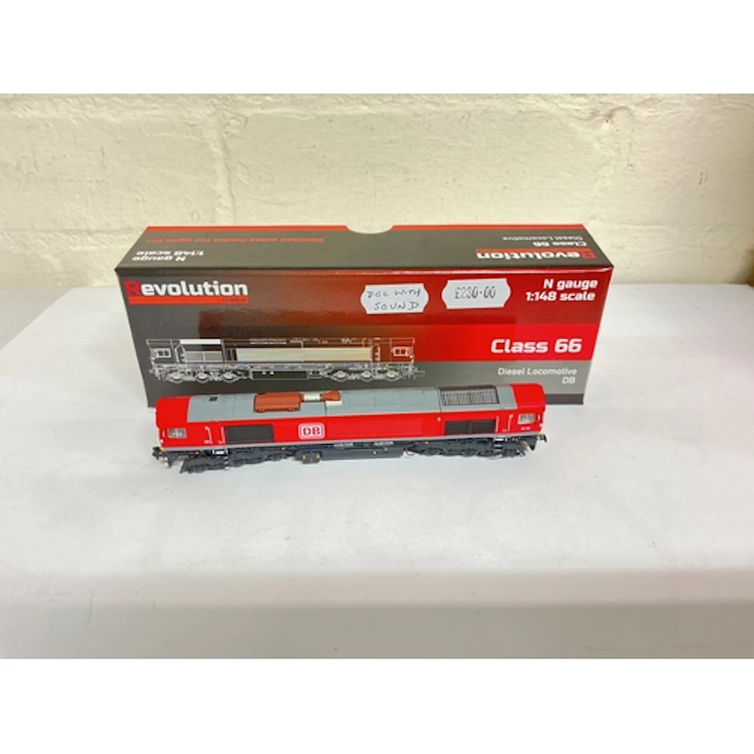 A Boxed Revolution Trains N Gauge Class 66 Diesel Locomotive...