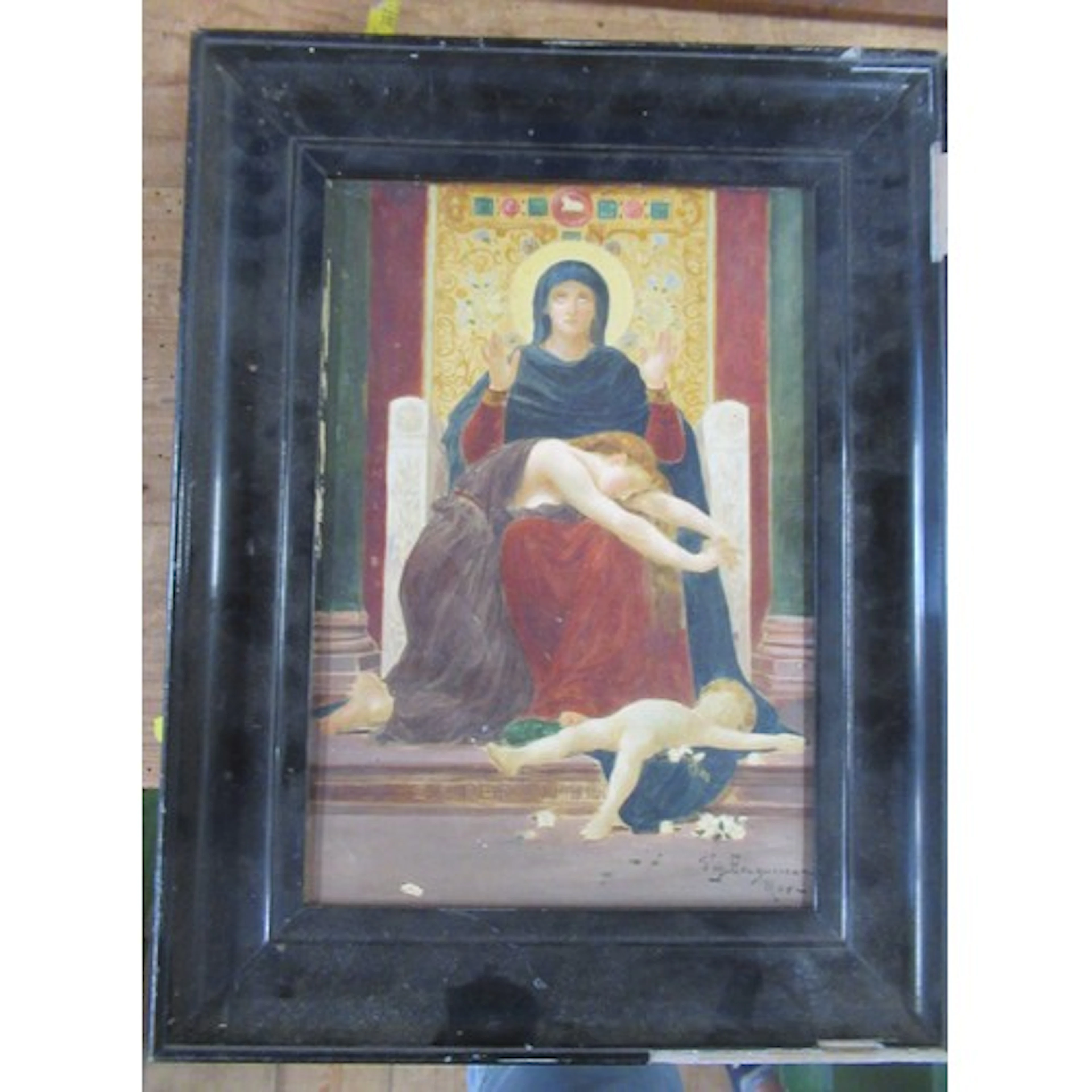 S'op Bouguerean, oil on canvas, Virgin of Consolation after ...