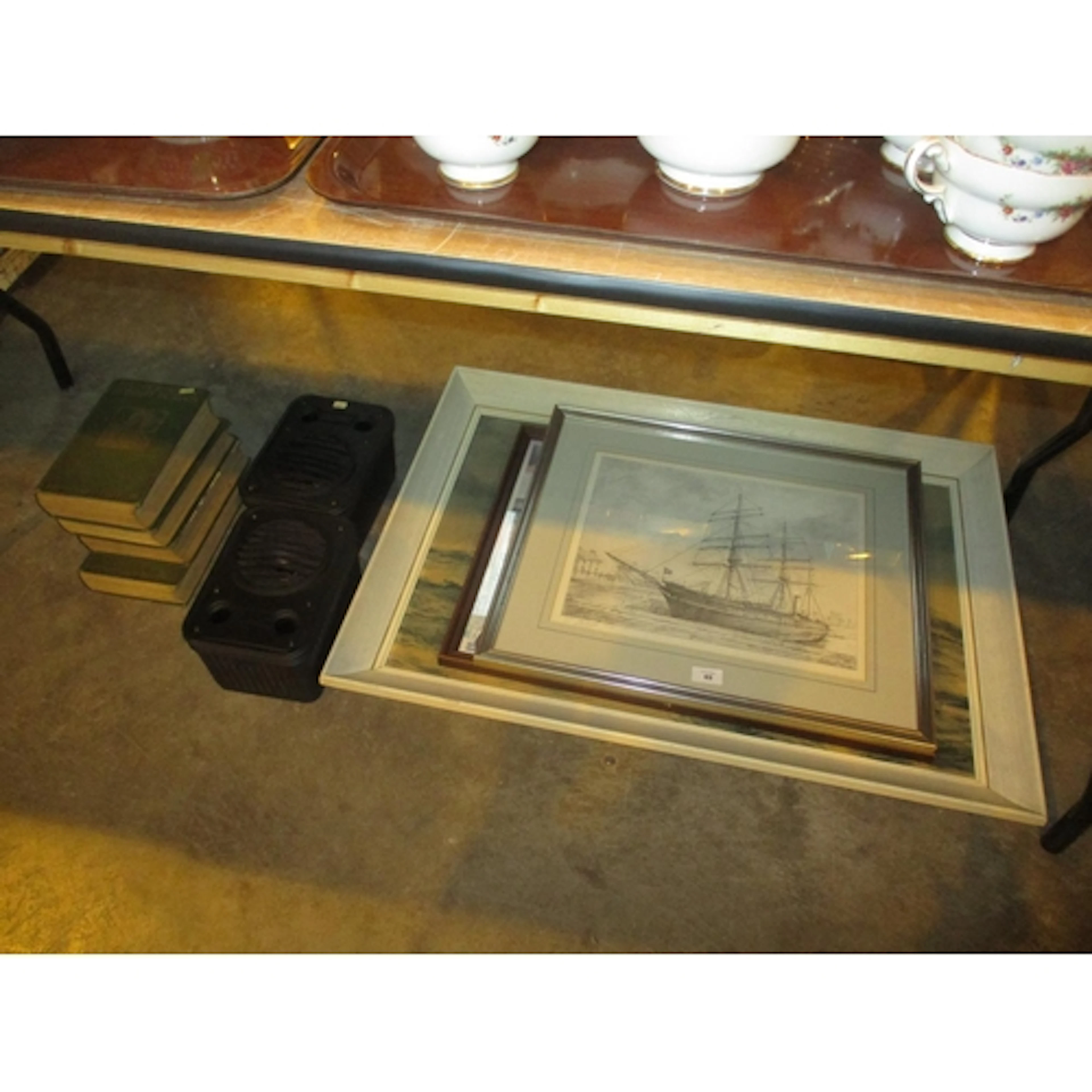 Two Prints of The RRS Discovery, Another Print, Pair of Tann...