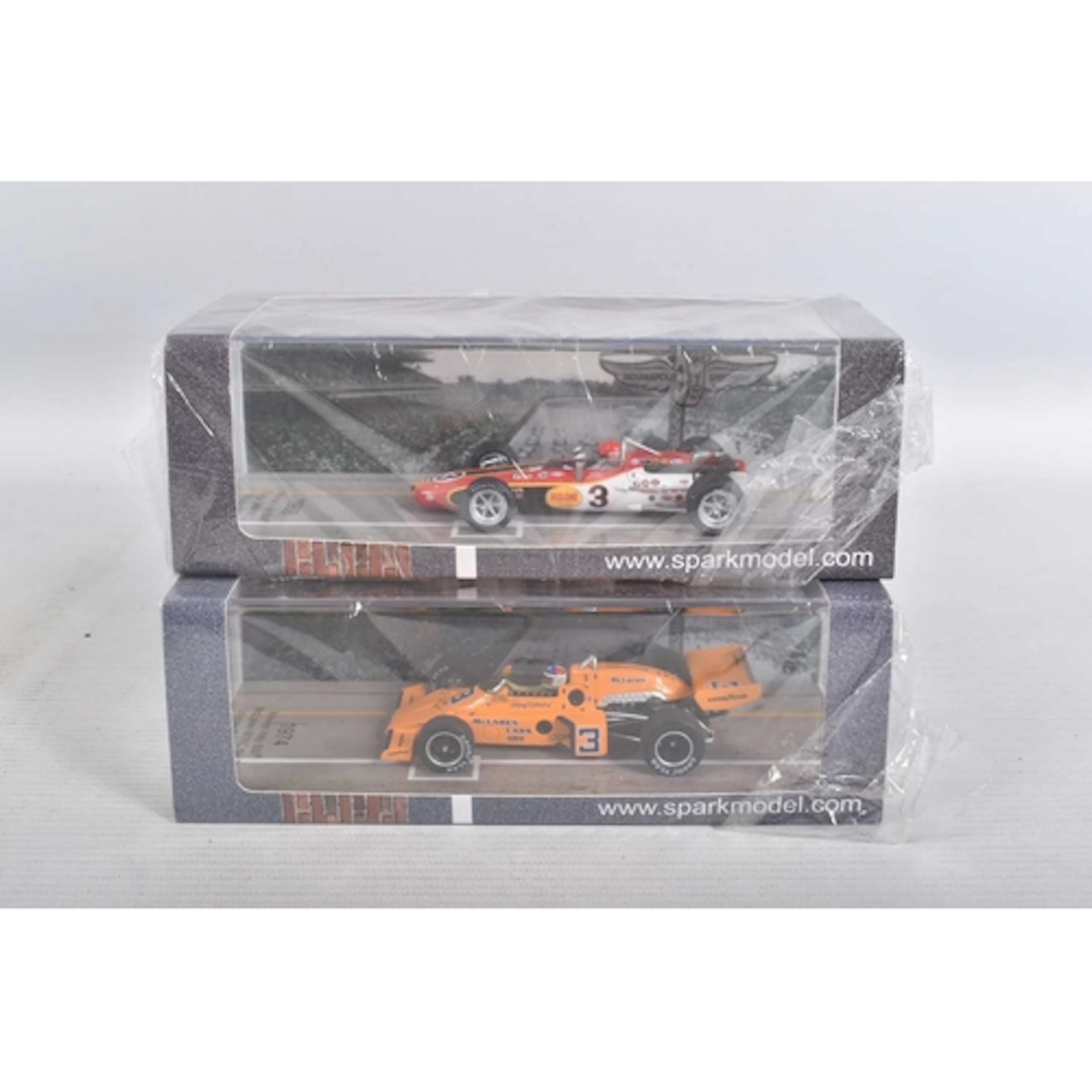 TWO BOXED SEALED MINIMAX SPARK MODEL VEHICLES, to include an...