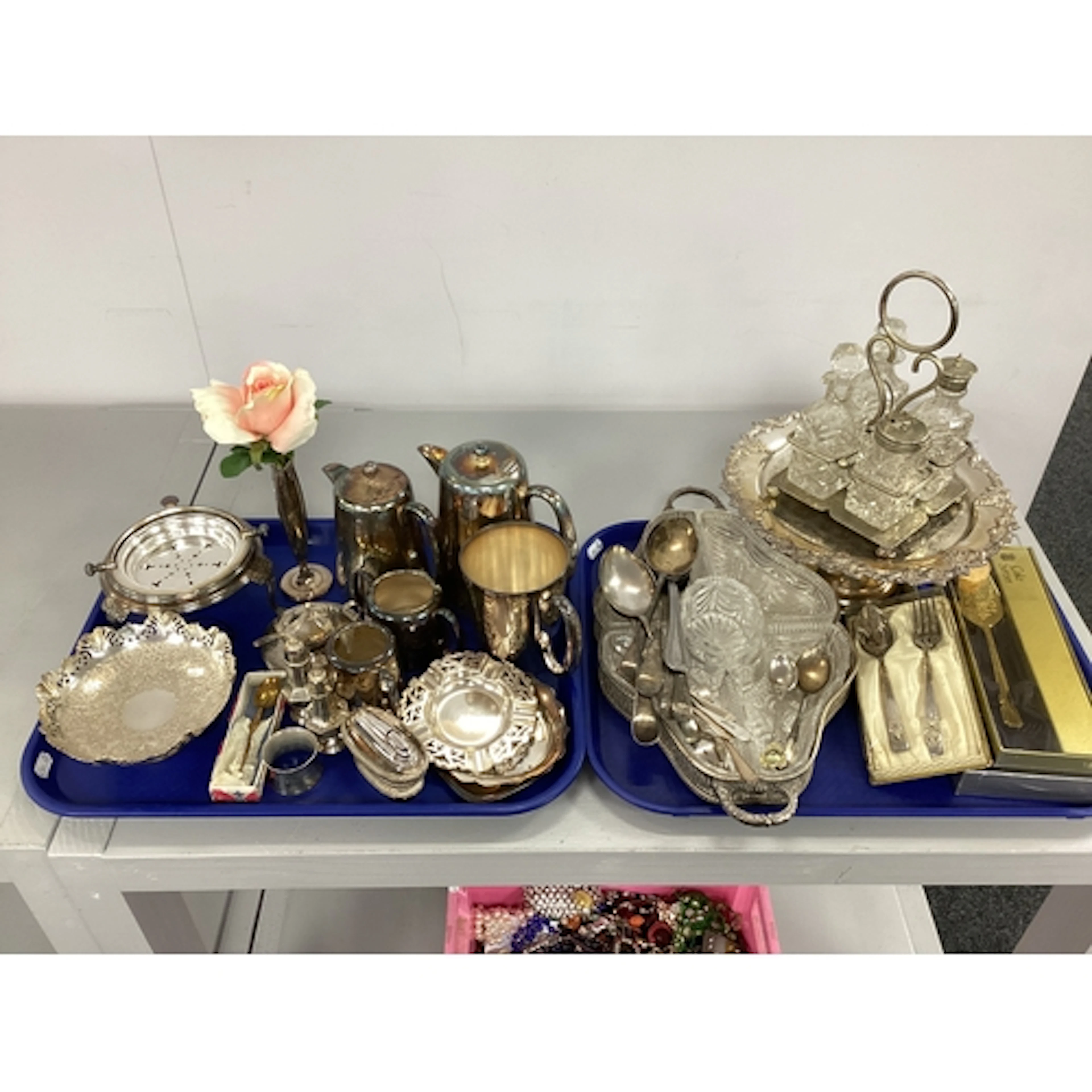 A Collection of Assorted Plated Ware, including hotel servic...