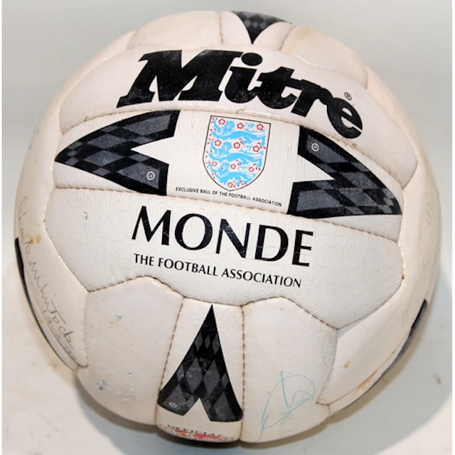 Football Association 'Monde' football with a number of notab...