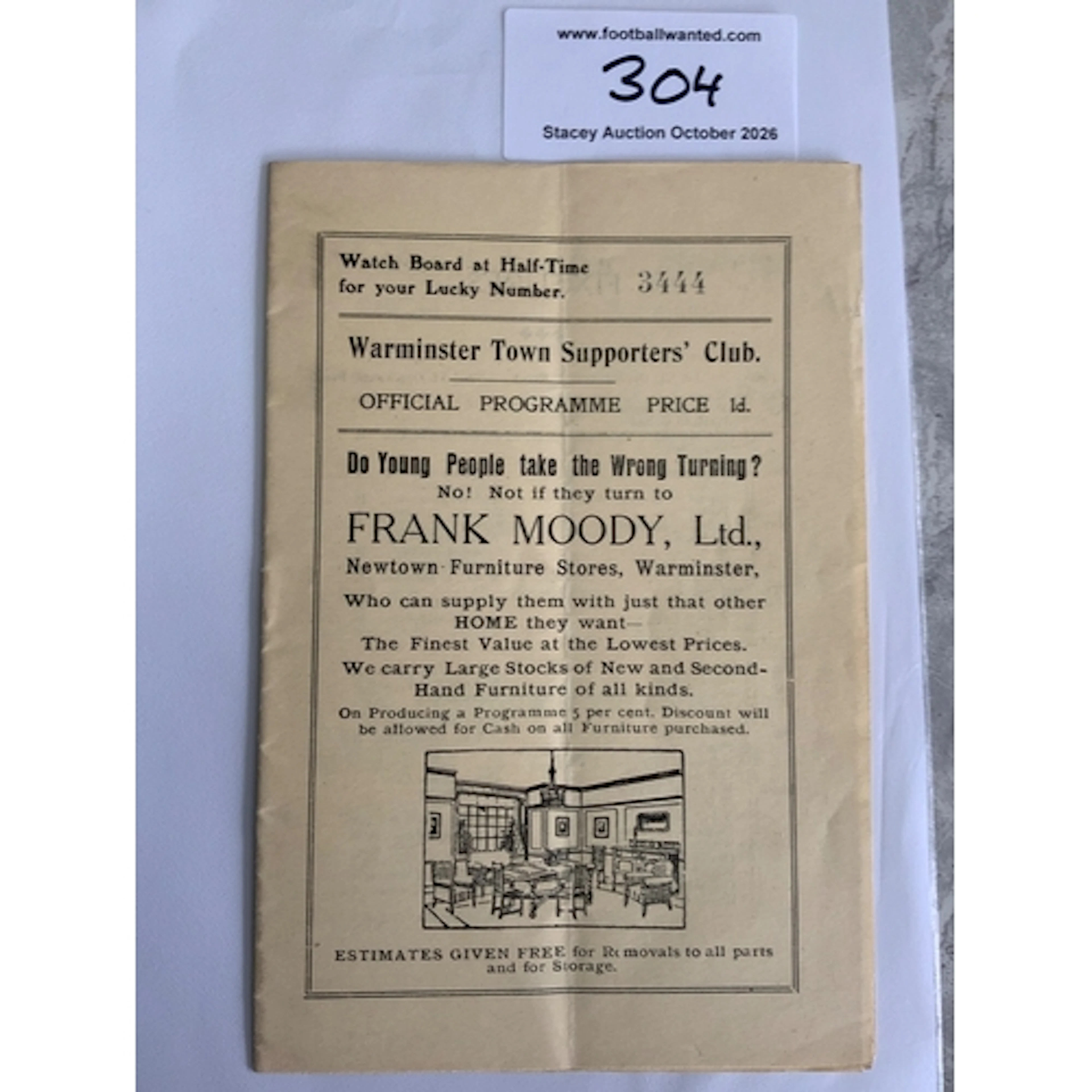 30/31 Warminster Town v Corinthian Casuals Football Programm...