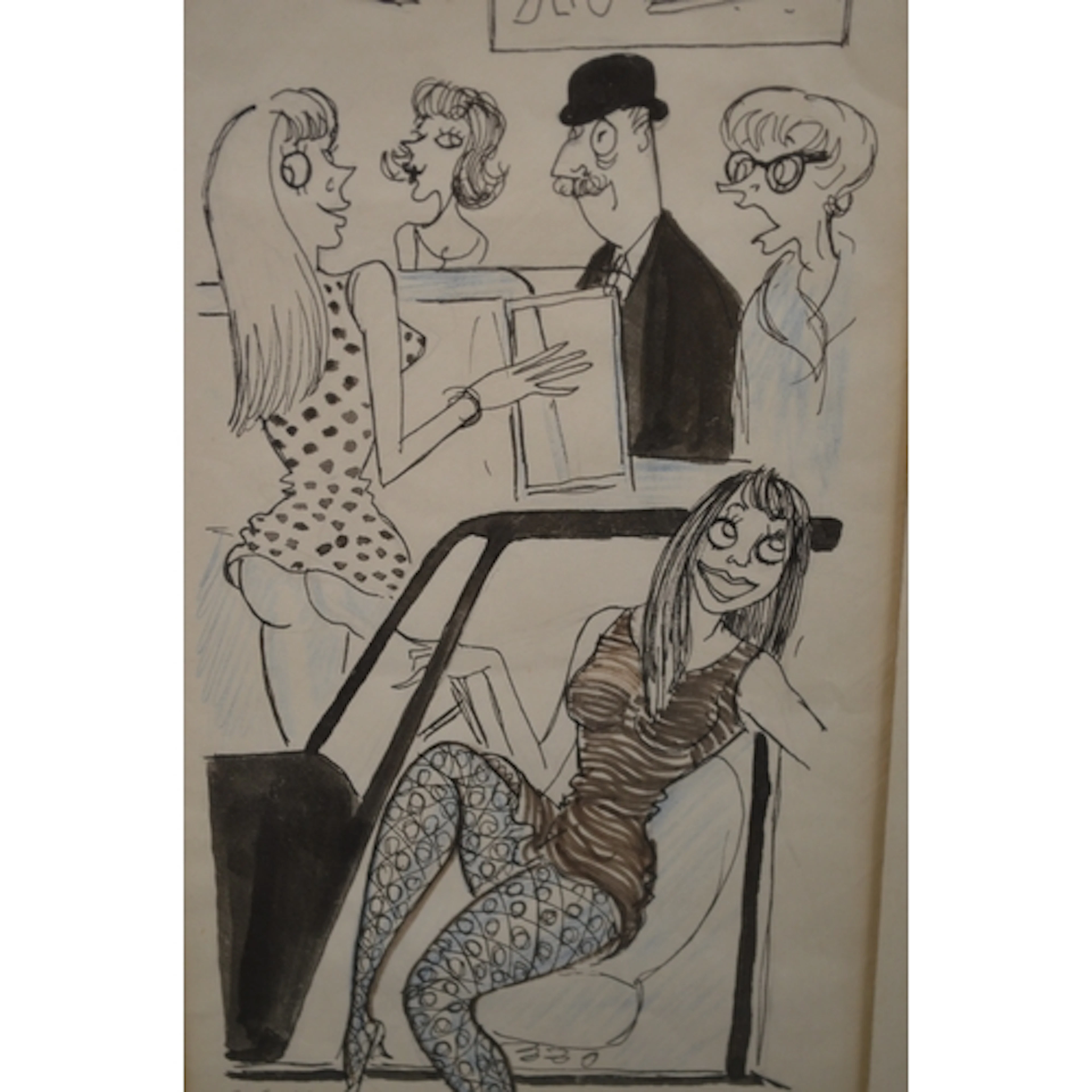 Osbert Lancaster, an original pen and ink cartoon, ' honestl...