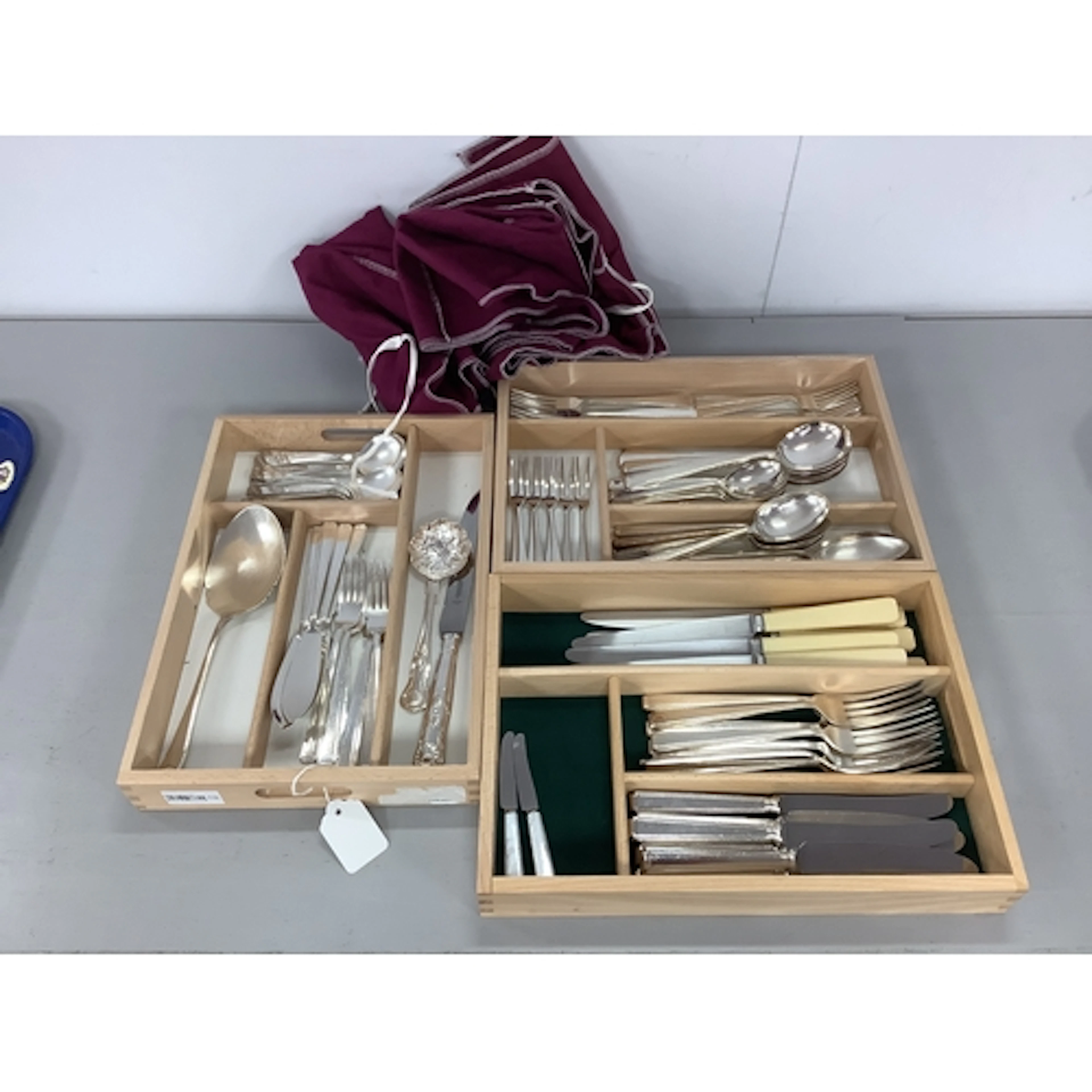 Cooper Bros Part Canteen of Cutlery, together with ivorine h...