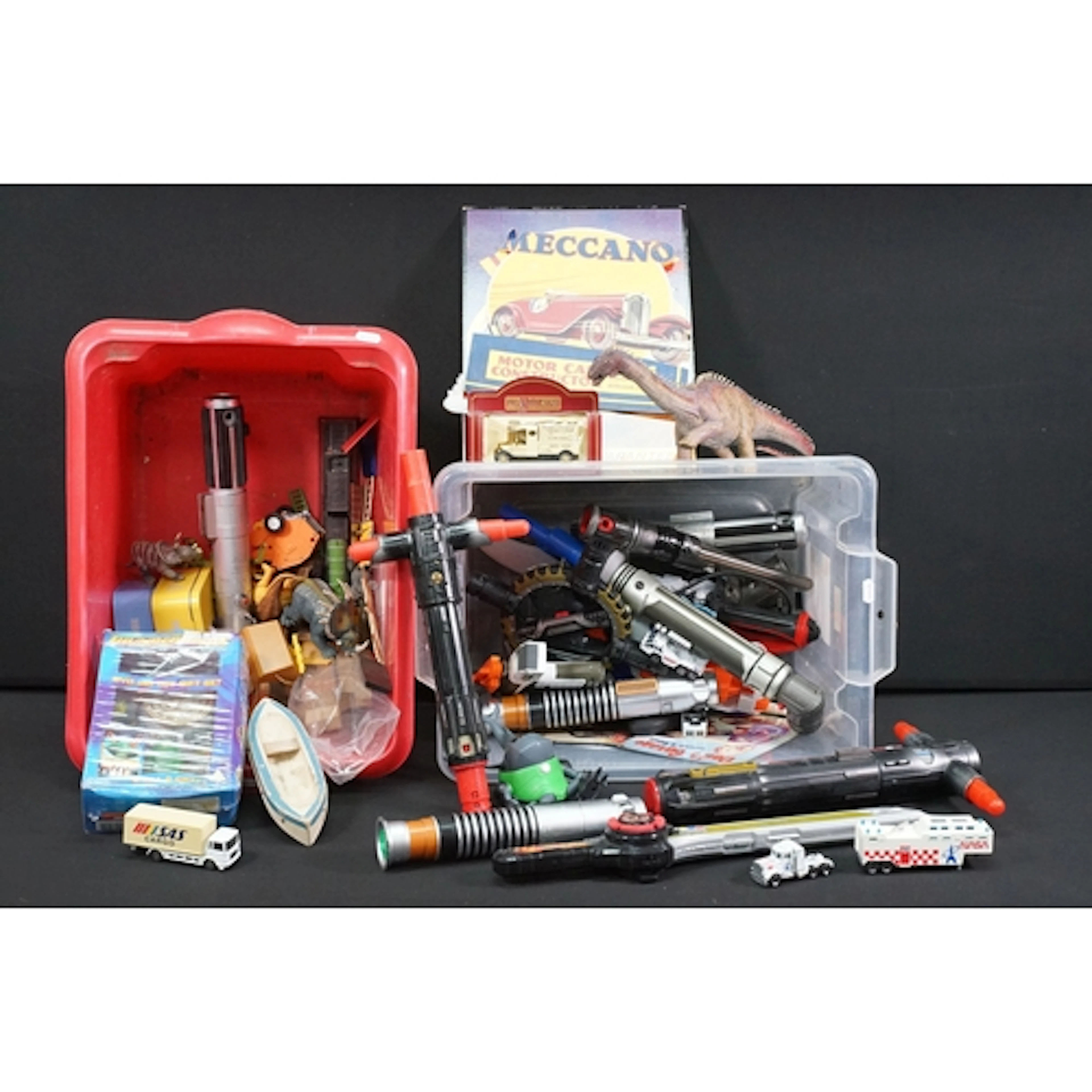 Collection of toys, figures and games to include Schleich di...