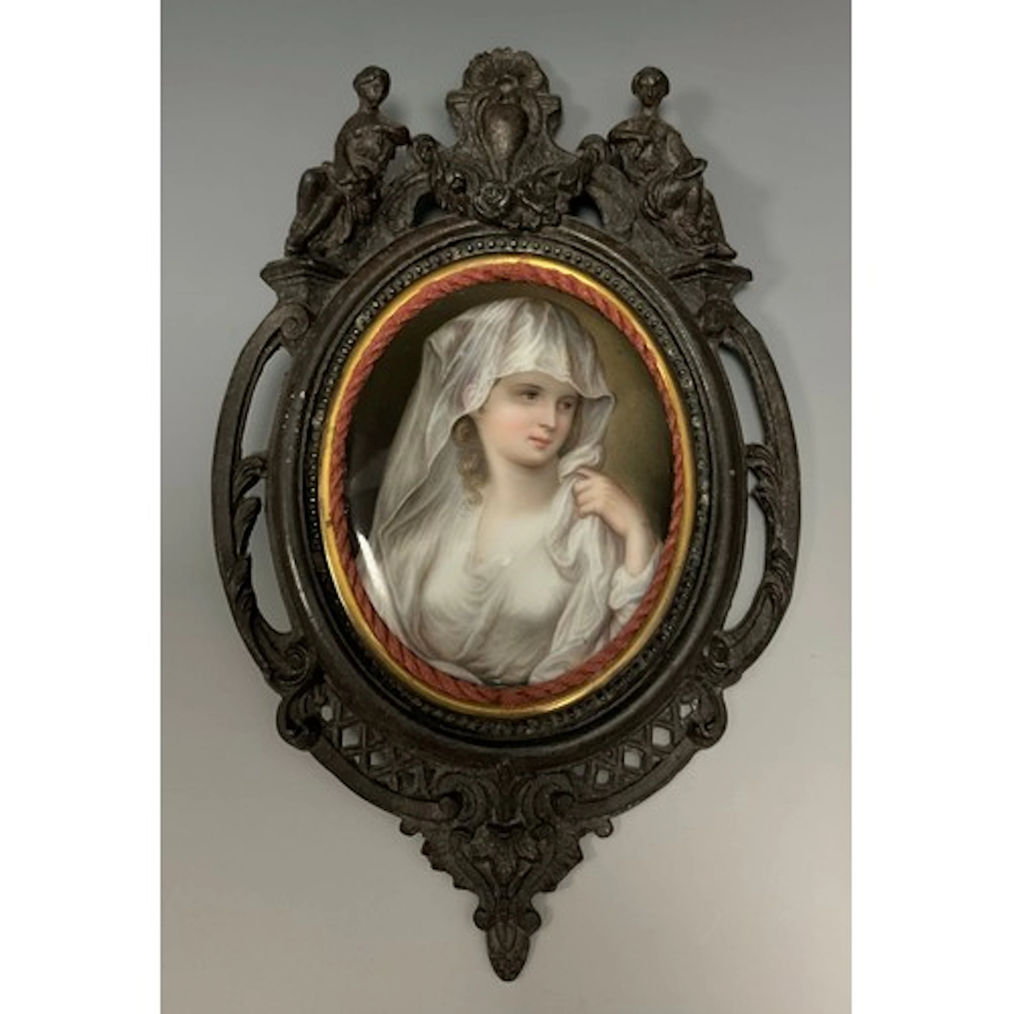 A late 19th century German possibly Berlin (KPM) porcelain o...