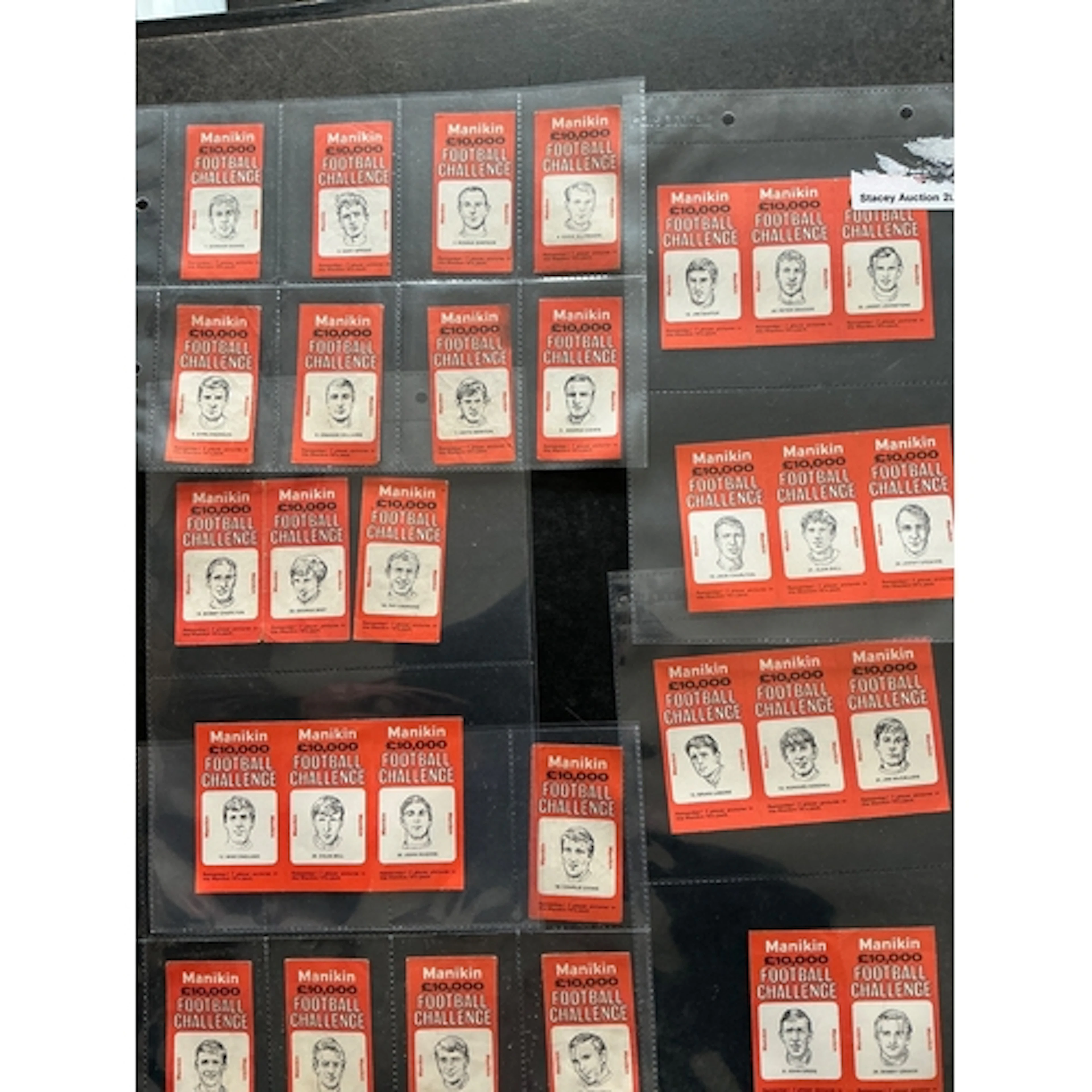 Manikin Football Card Collection: A set of 30 different card...