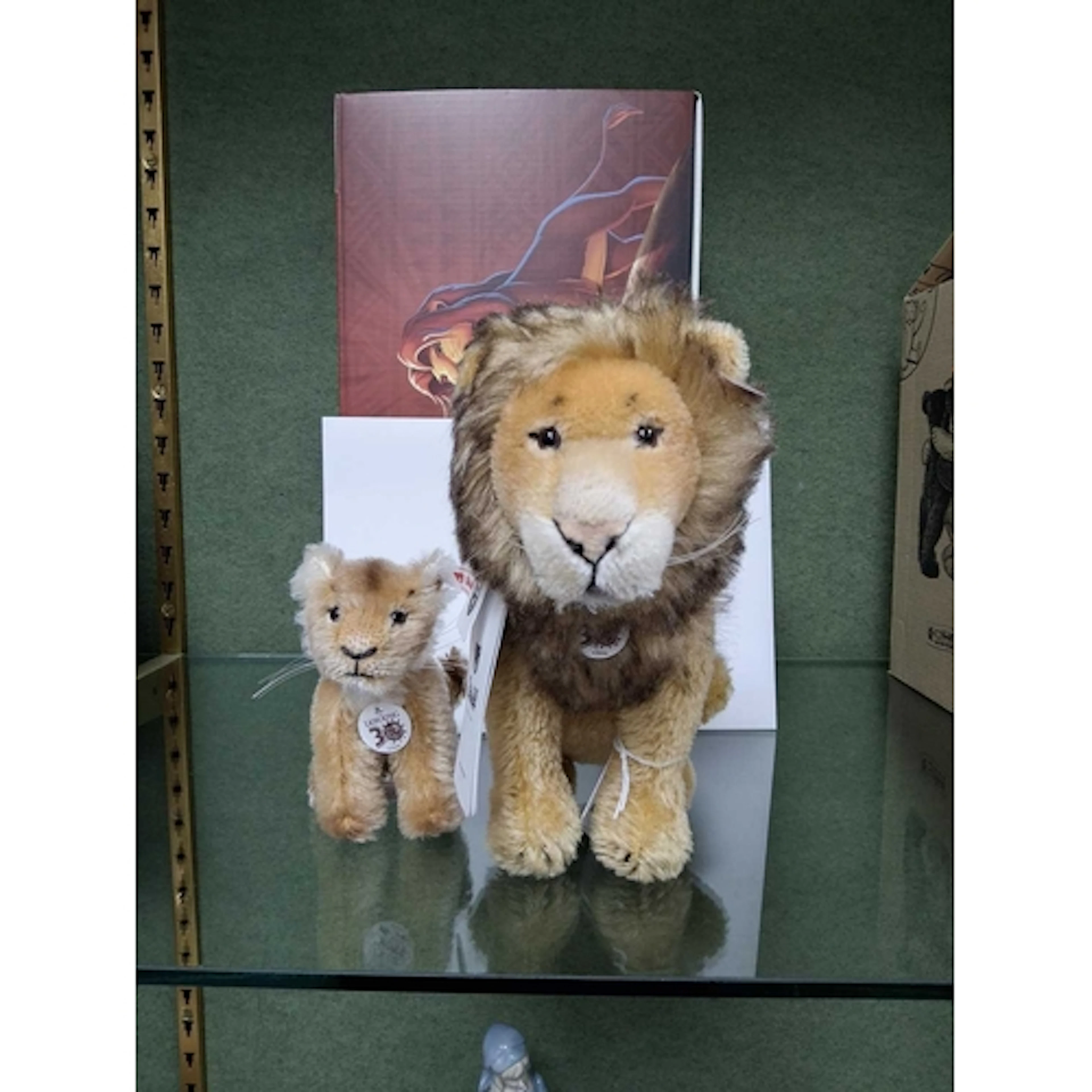 LIMITED EDITION STEIFF DISNEY 'THE LION KING' MUFASA AND SIM...