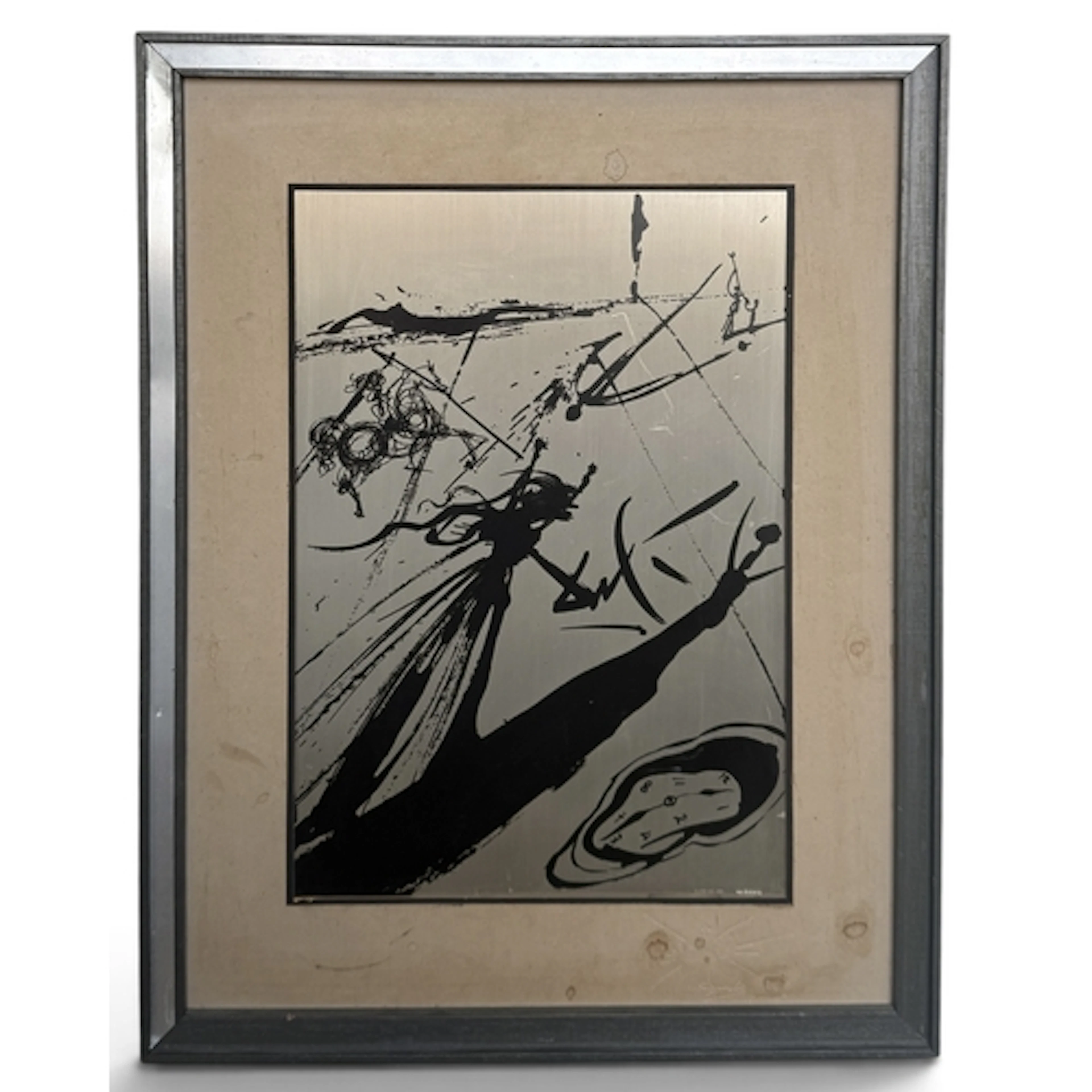 AFTER SALVADOR DALI: A 925 STERLING SILVER SURREALIST PICTUR...