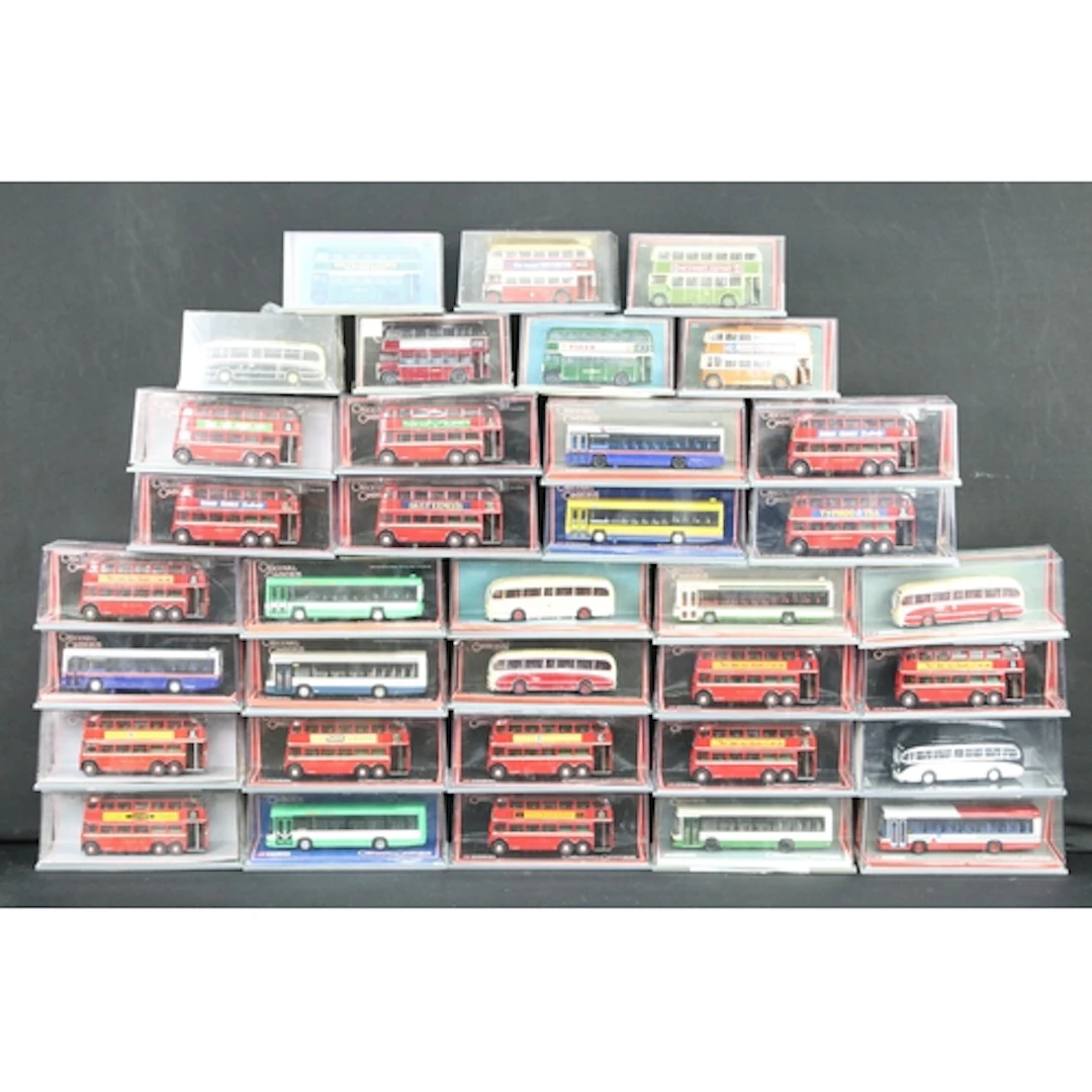 35 Boxed / cased Corgi Original Omnibus diecast model buses ...
