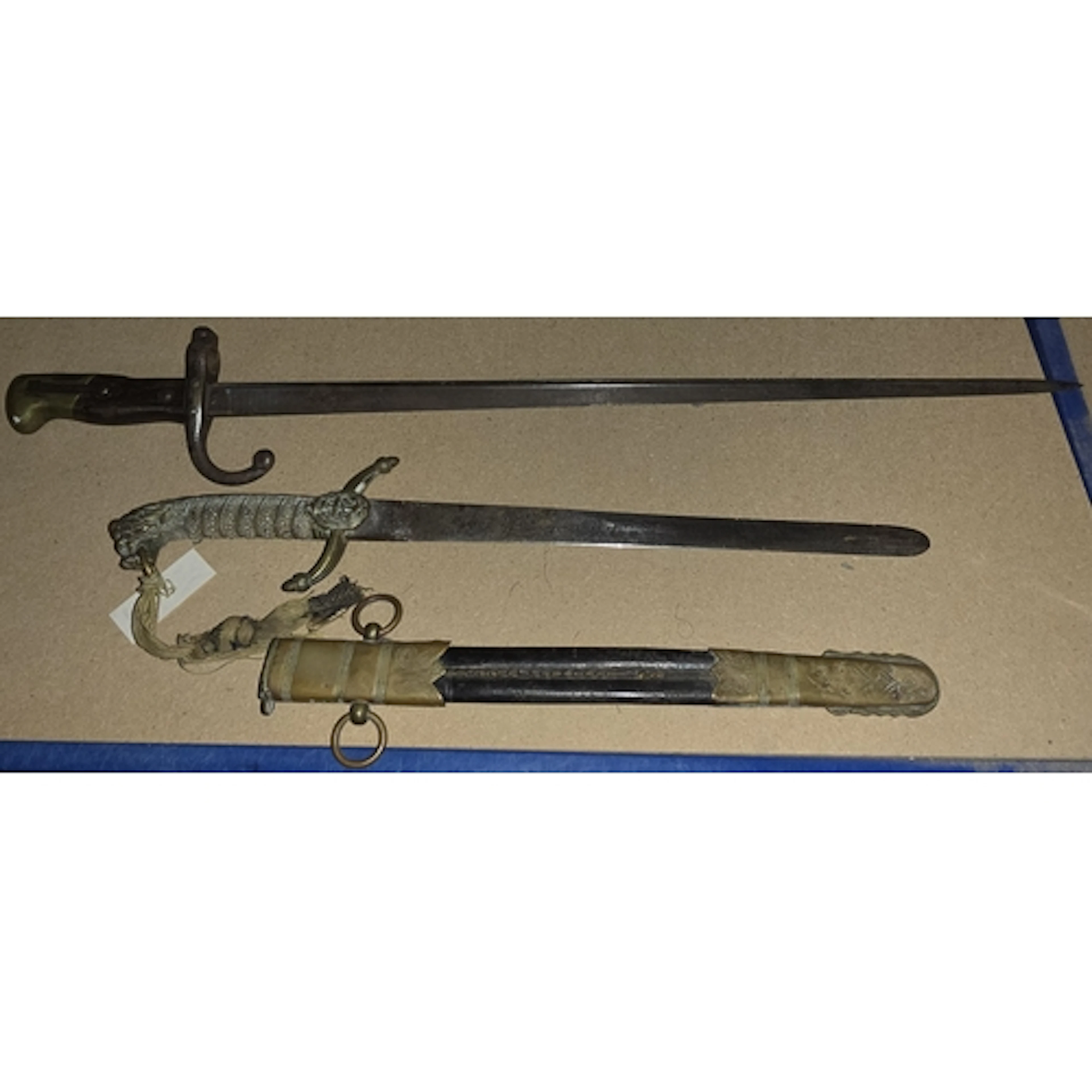 A Victorian British Royal Navy Midshipman Dirk, and a French...