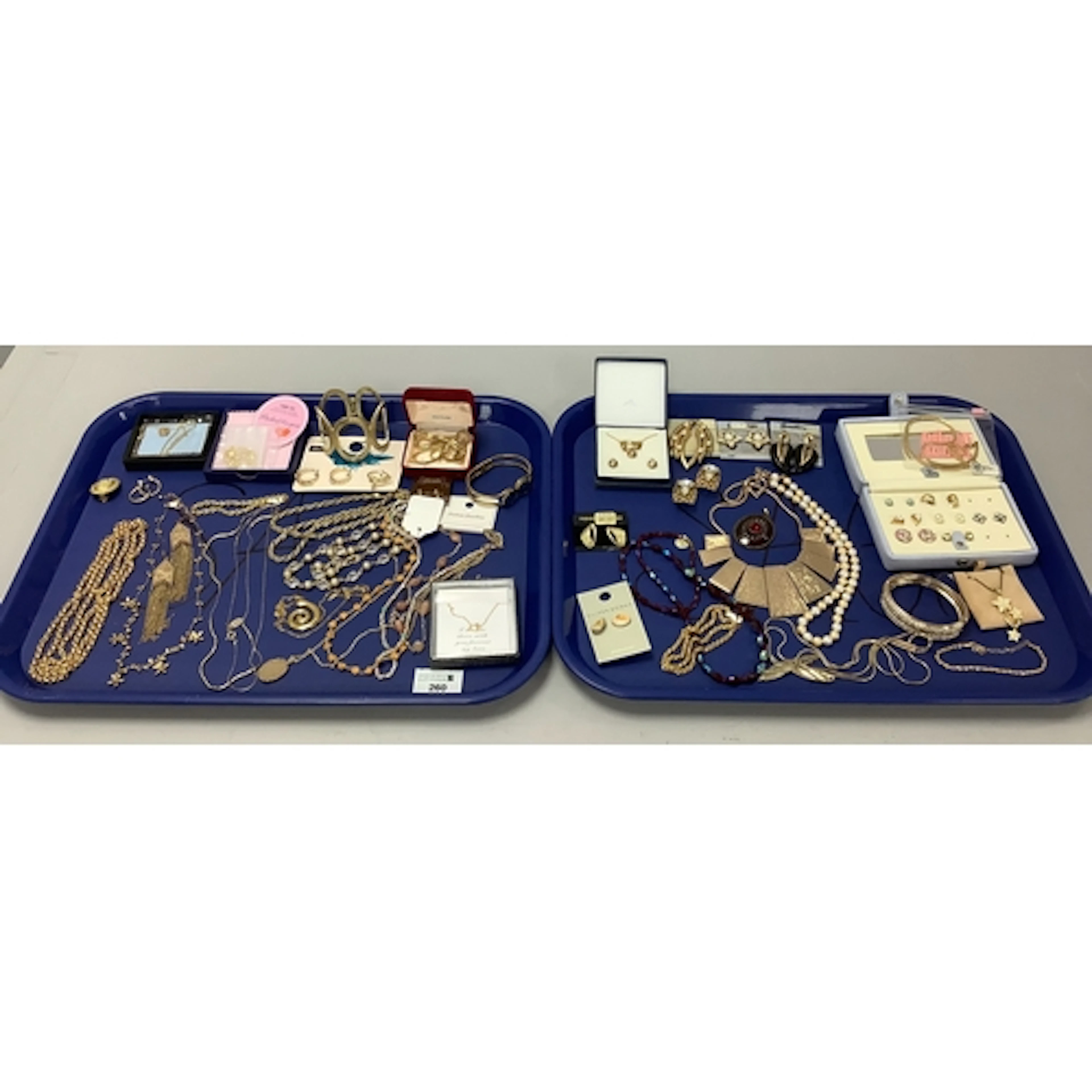 A Mixed Lot of Assorted Costume Jewellery, including gilt me...