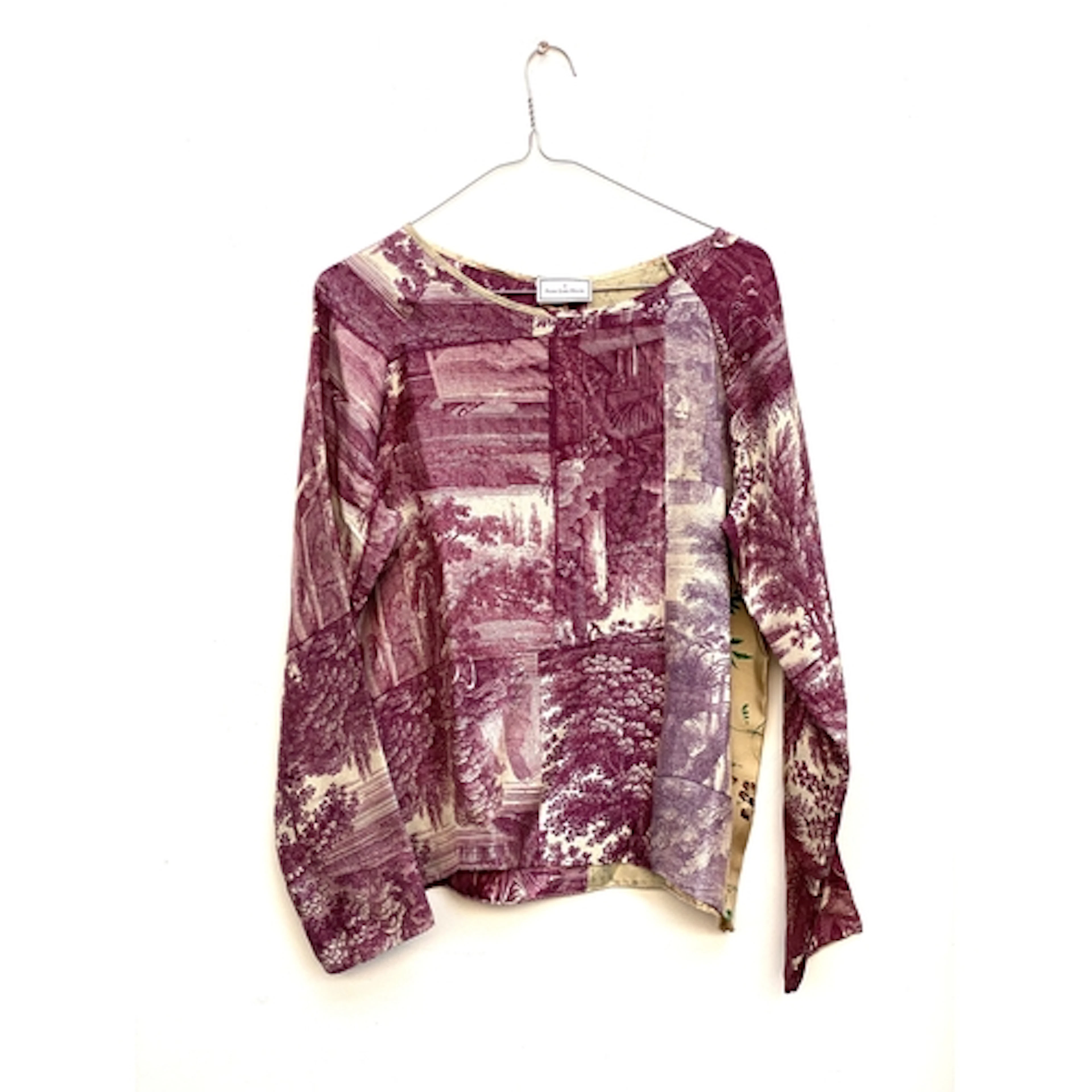 A Pierre-Louis Mascia printed silk 'ALOE' shirt