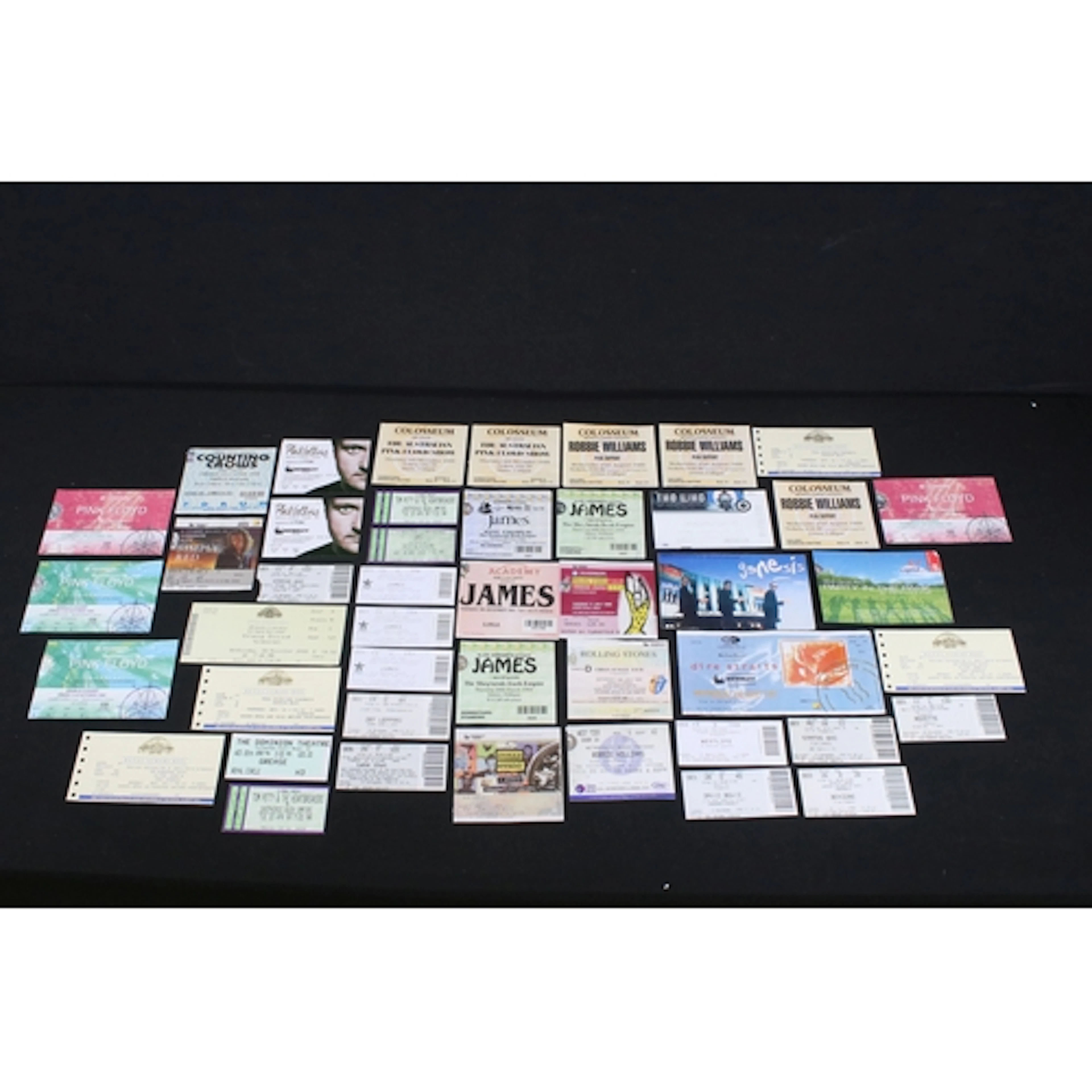 Memorabilia - 47 ticket stubs to include The Who x 2, James ...