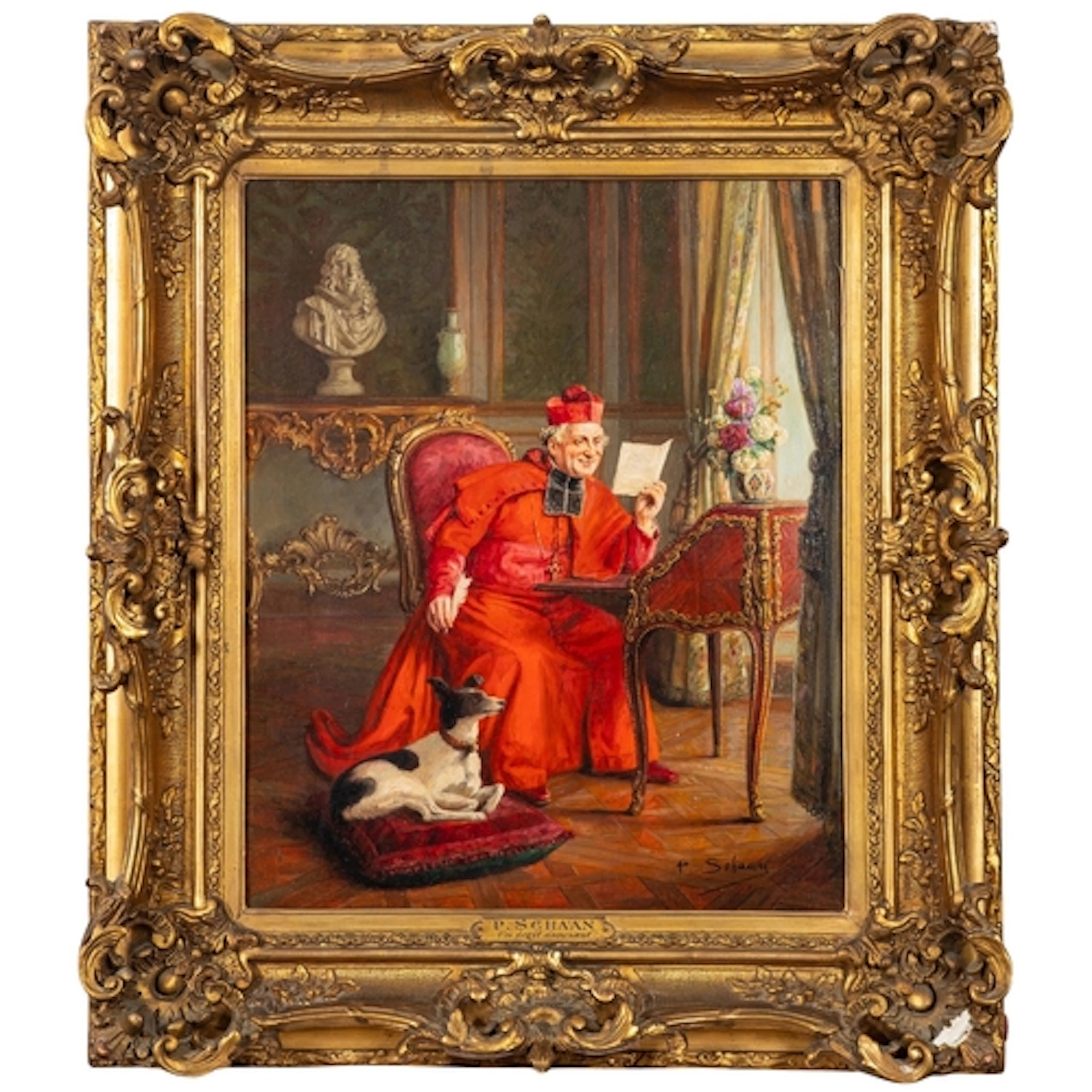 Paul Schaan (Russian, 1857-1924) - 'Un Ecrit Amusant' or 'A...