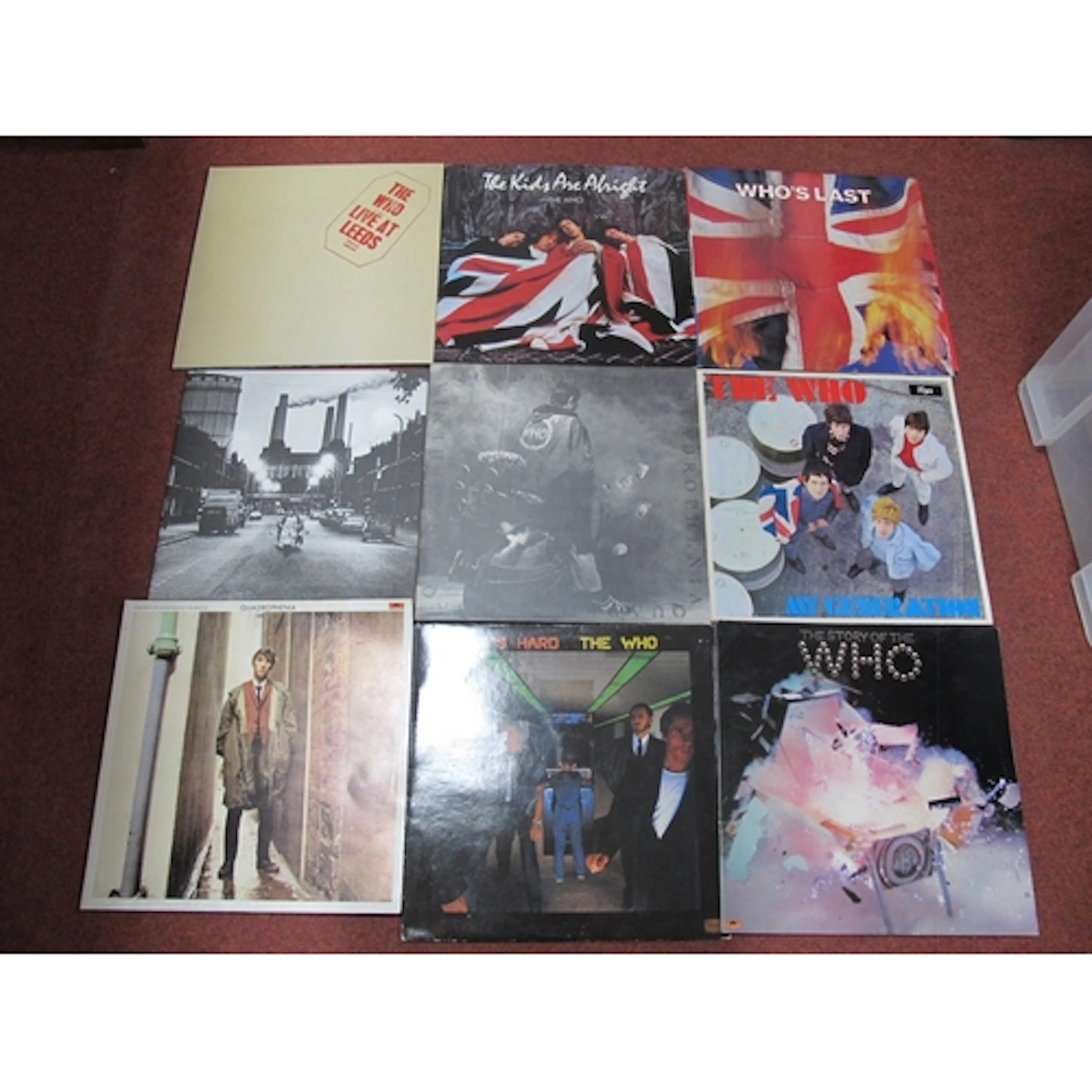 Collector's lot of The Who vinyl LPs, titles include: Live a...