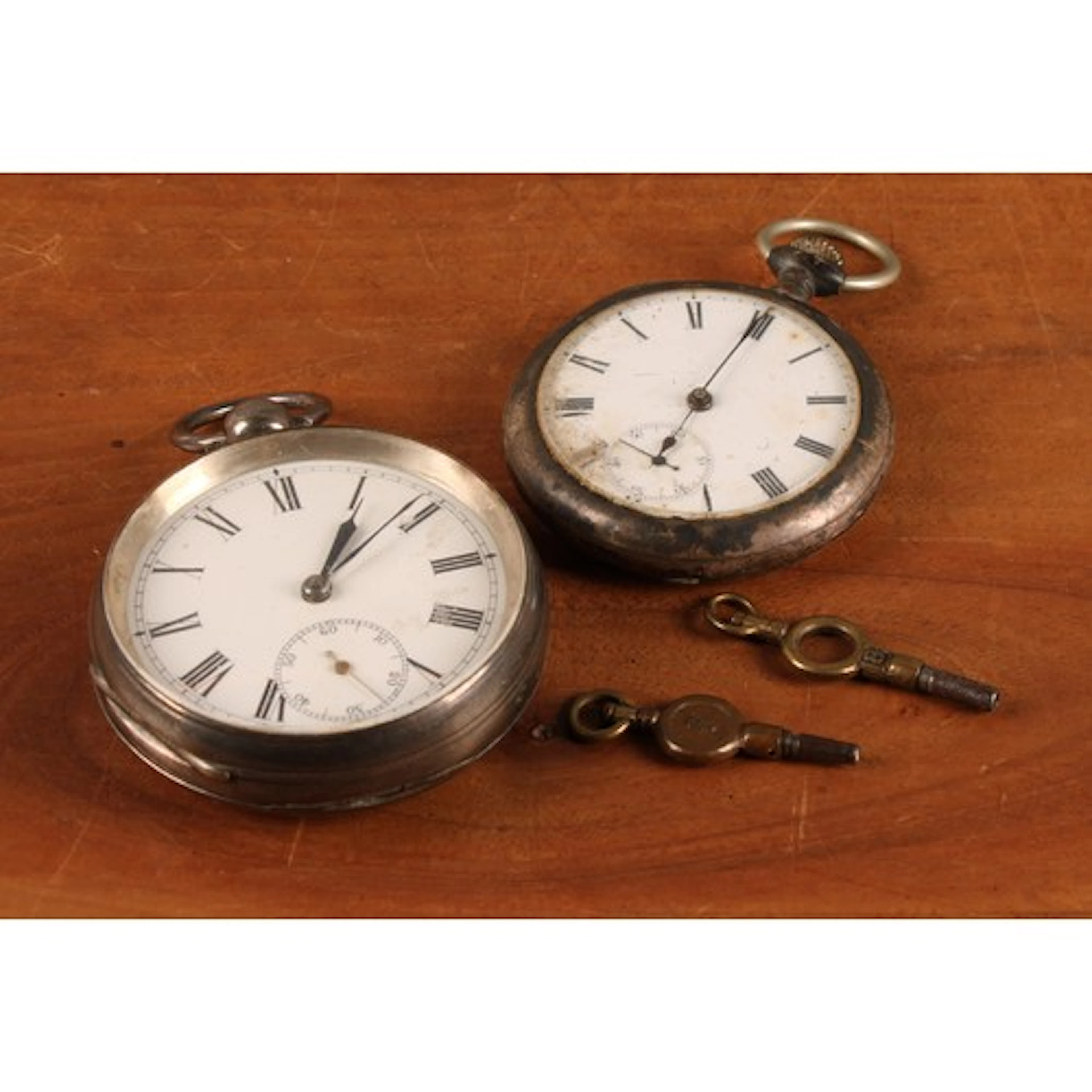 A Victorian silver open face pocket watch, Waltham Watch Com...