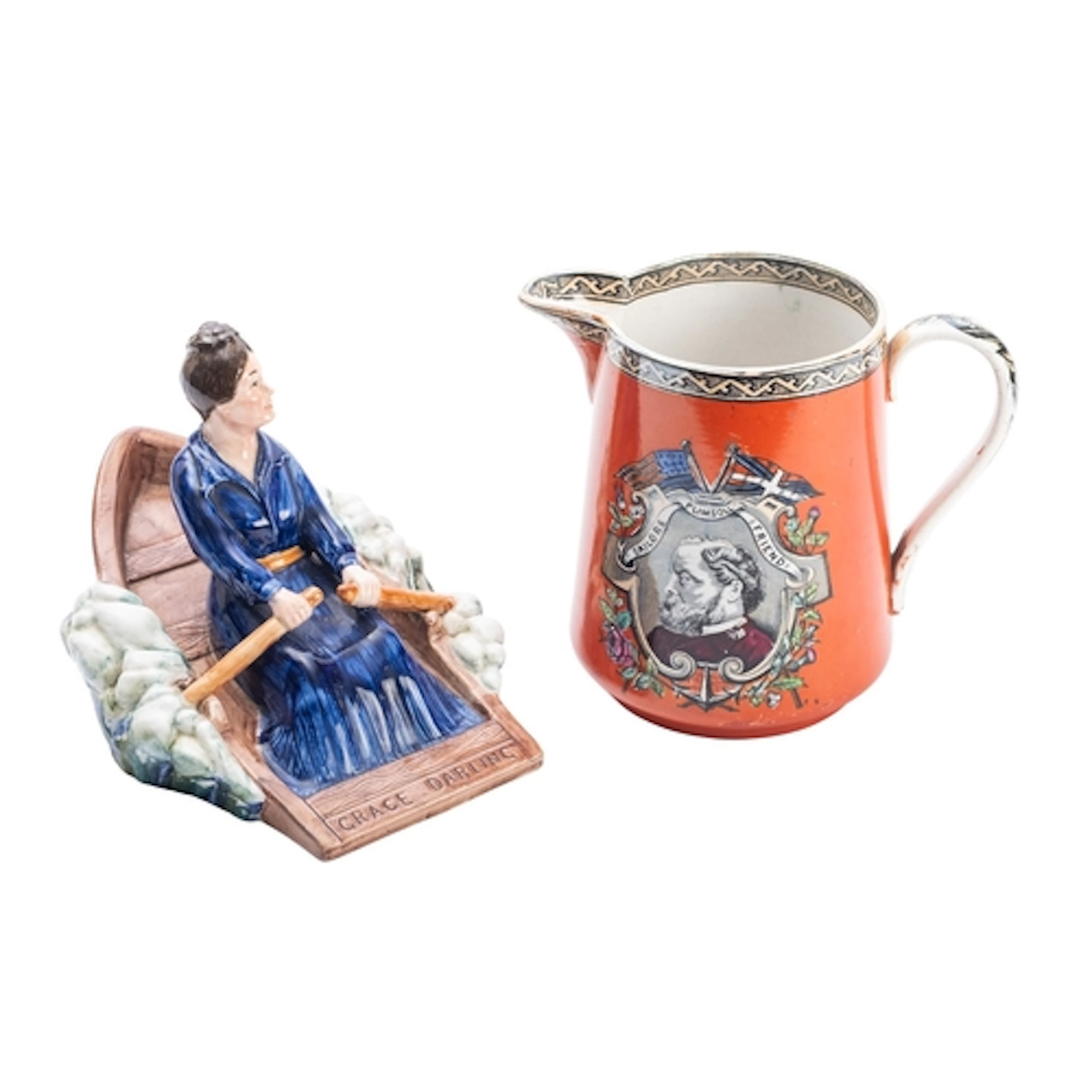 A late 19th century Staffordshire jug 'Plimsoll. Sailor's Fr...