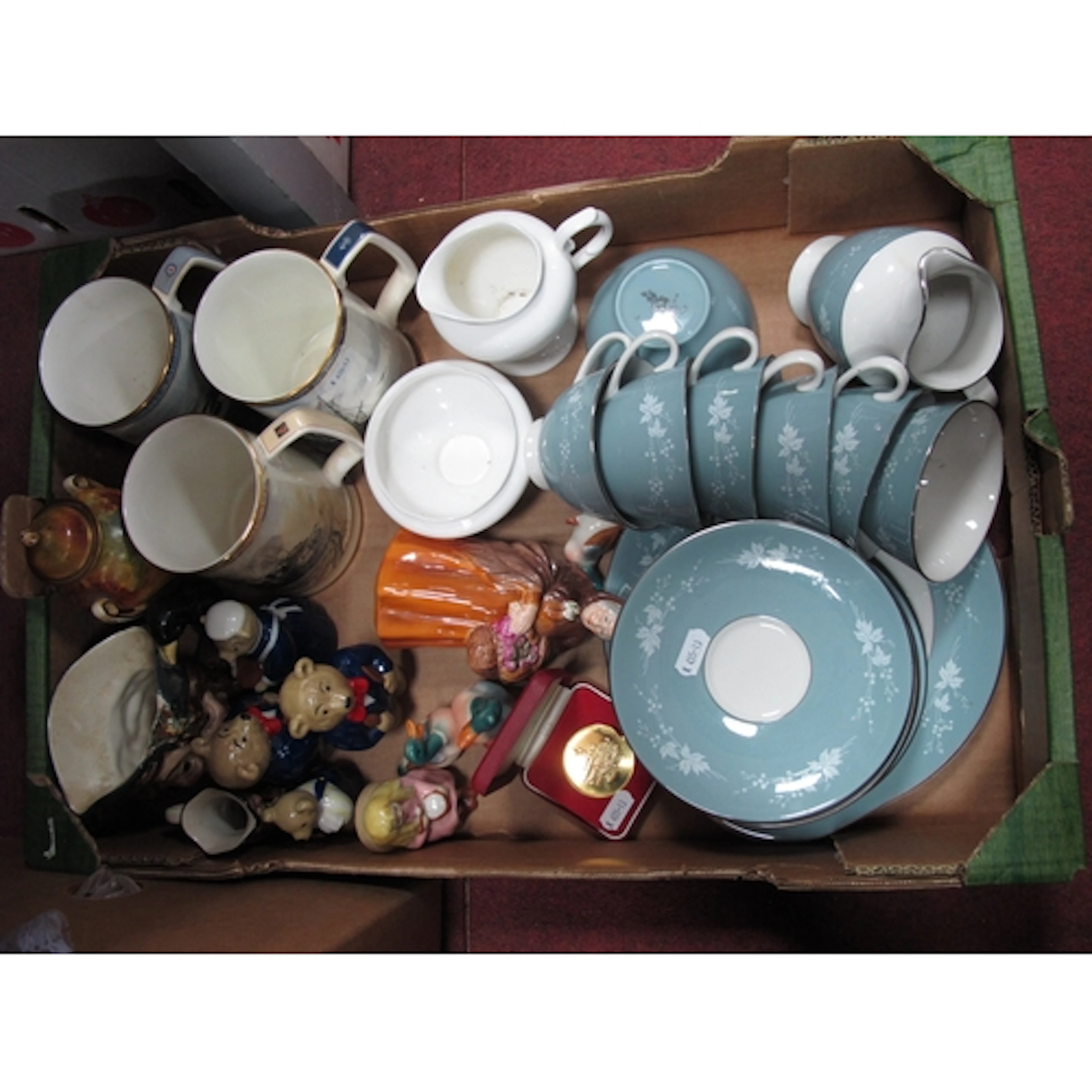 Collectables, including Royal Doulton "Reflection" sky blue ...