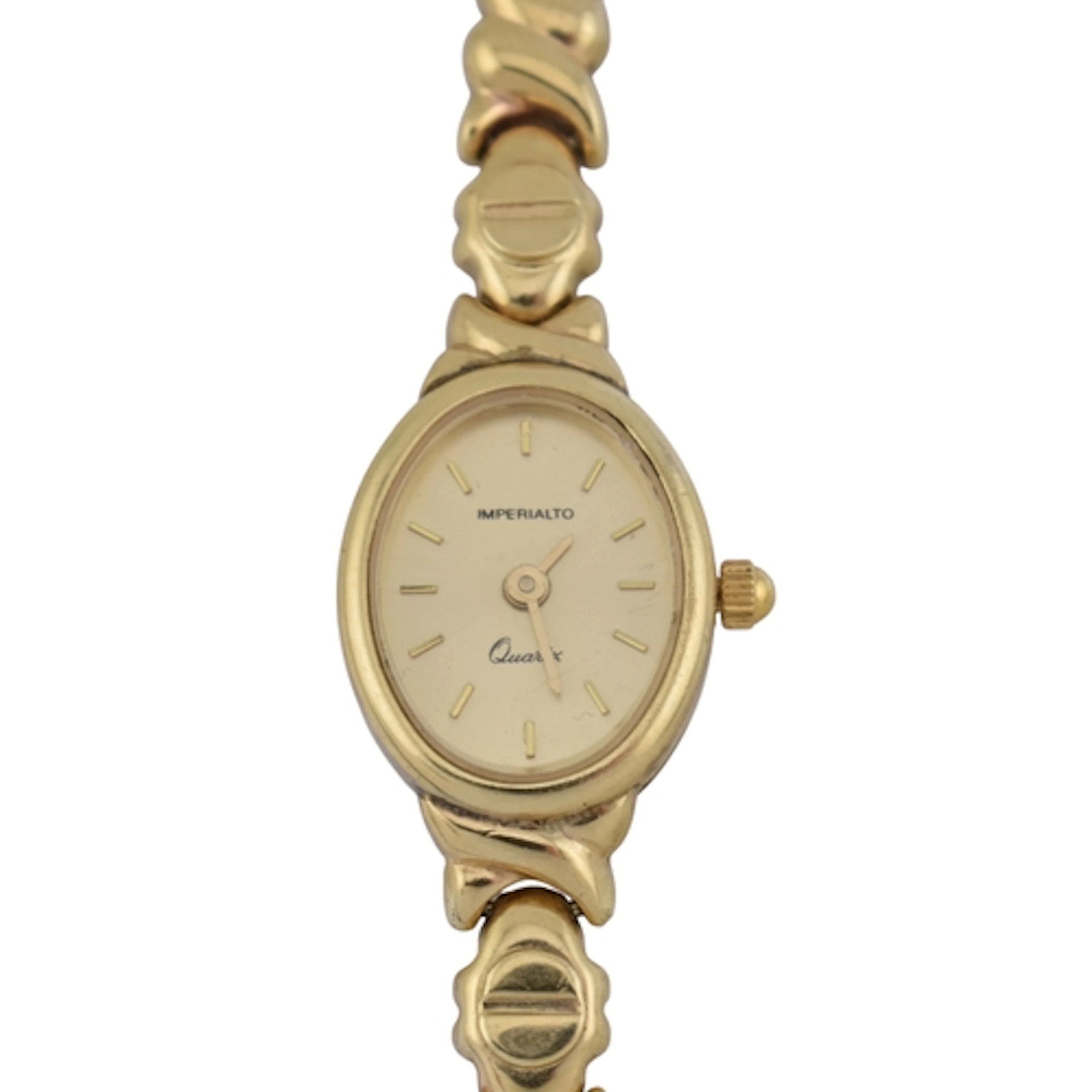 IMPERIALTO - A 9ct gold quartz wristwatch. The watch with an...