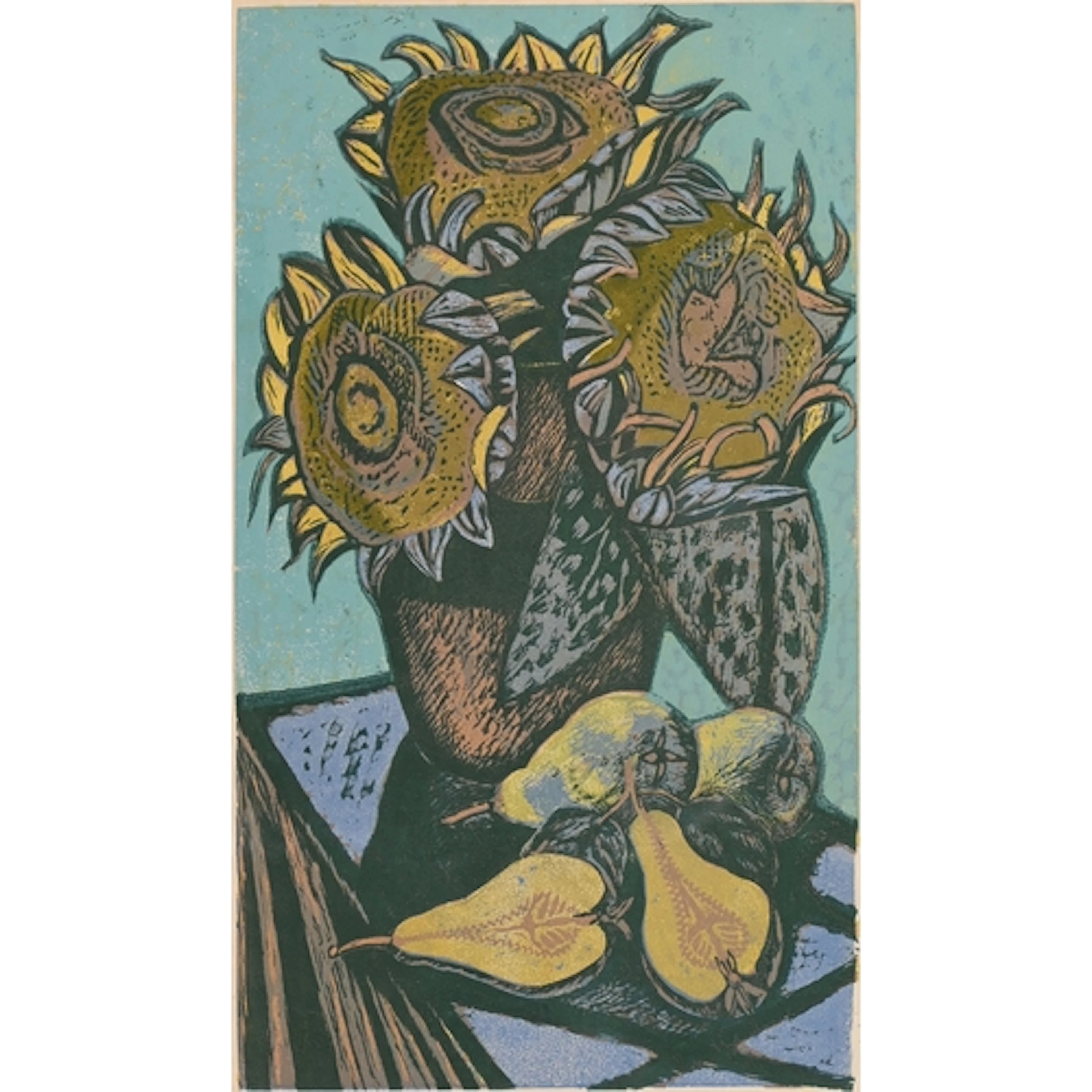 James T. A. Osborne RE (1907-1979) - "Autumn Gold" - Sunflow...