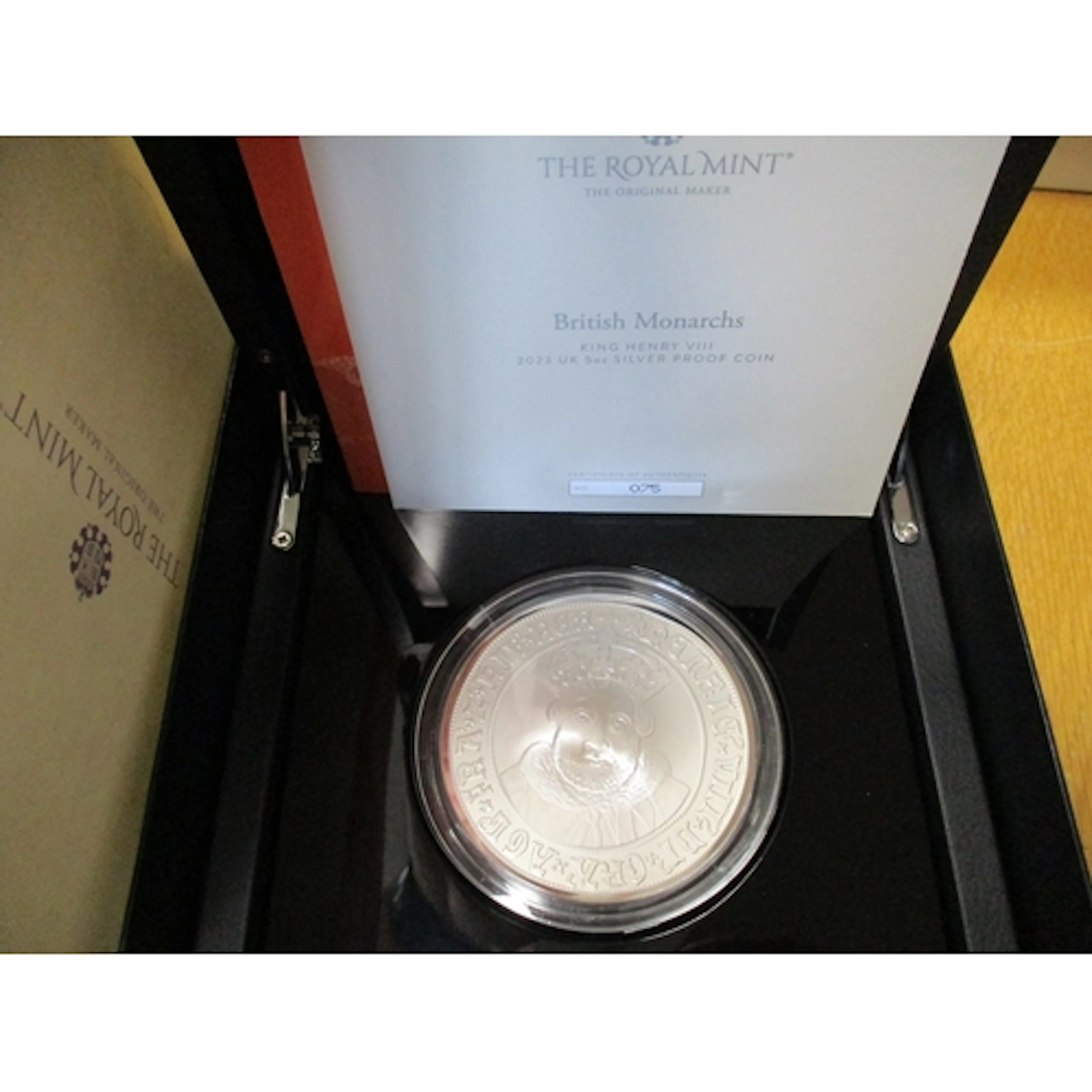 2023 'Monarchs' Henry VIII' 5oz £10 boxed silver proof FDC. ...