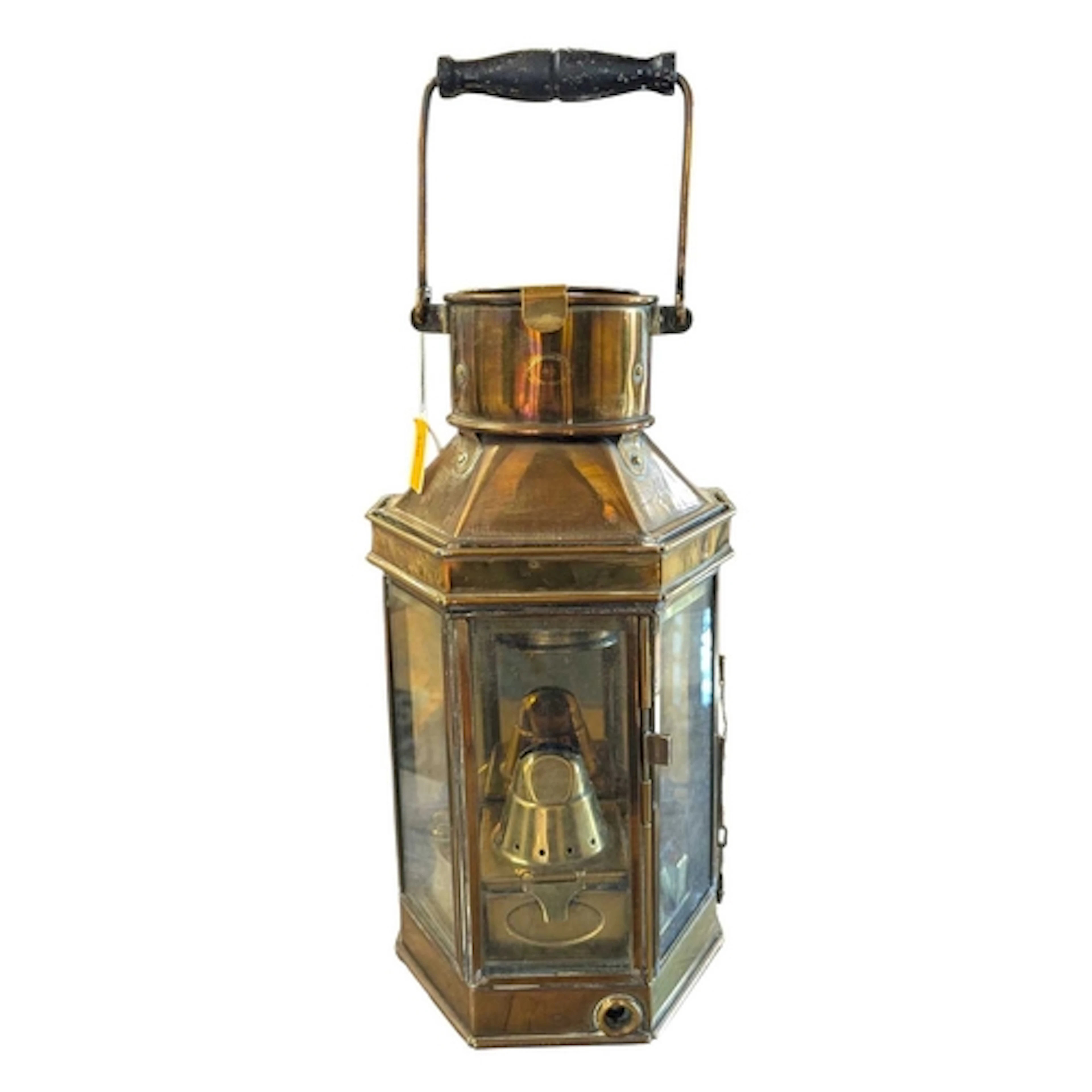 A vintage mid 20th century dated 1942 brass and copper masth...