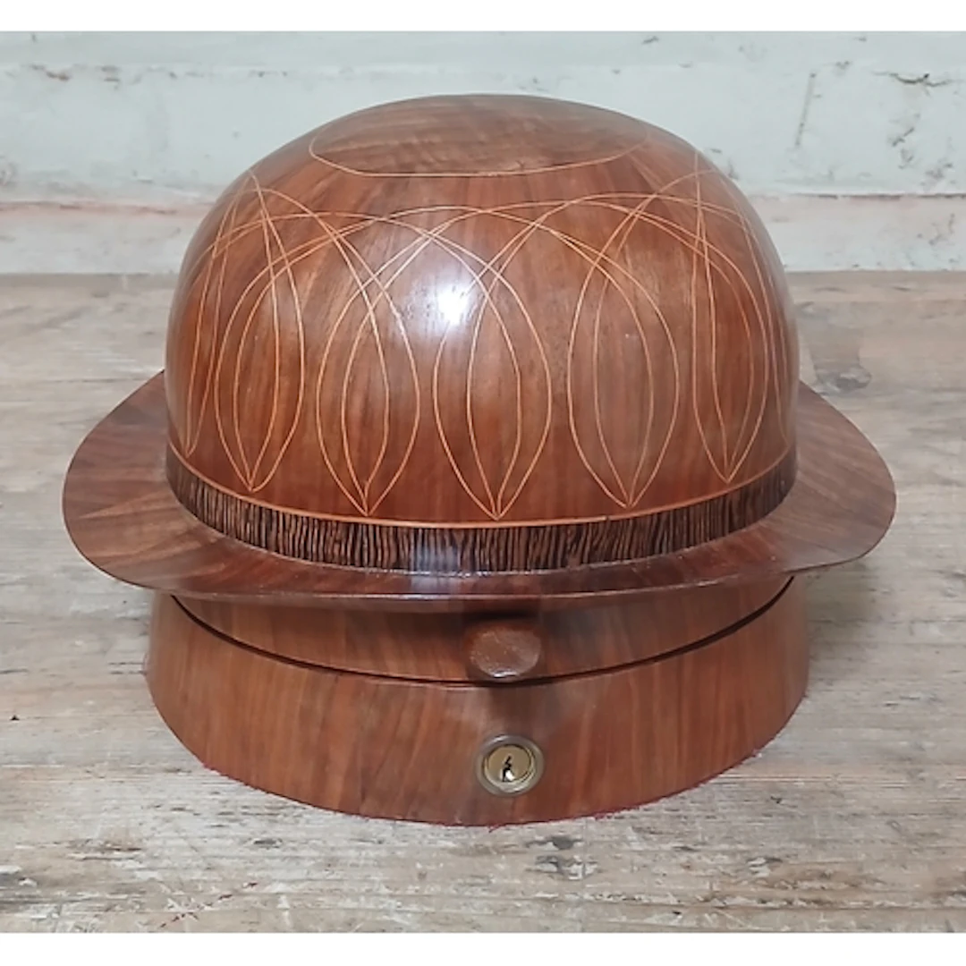 John Southworth Prescott (b1939), "Walnut Bowler Hat", jewel...