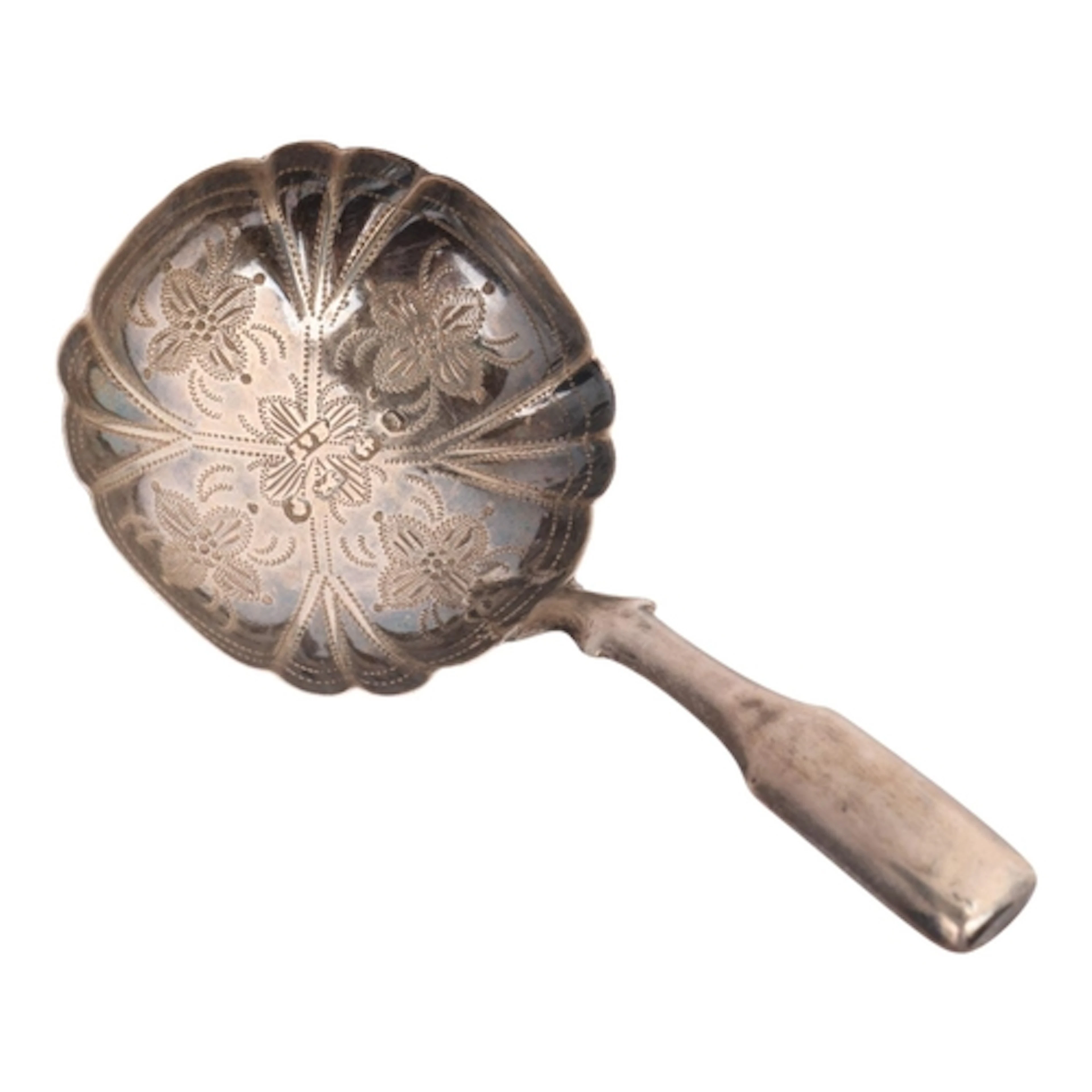 A Victorian silver tea caddy spoon, Hilliard & Thomason, Bir...