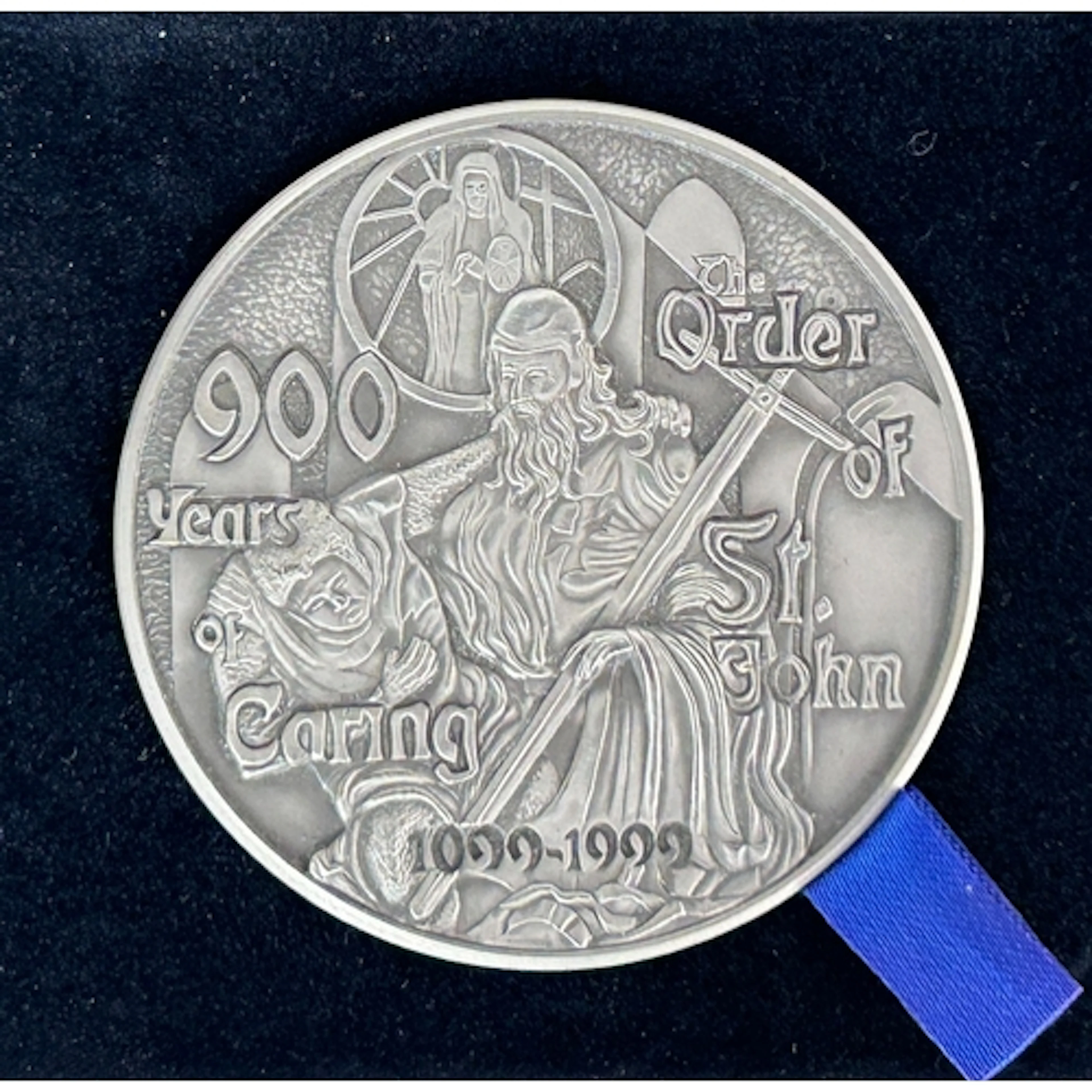 1999 Royal Mint The Order of St John Centenary silver medal,...