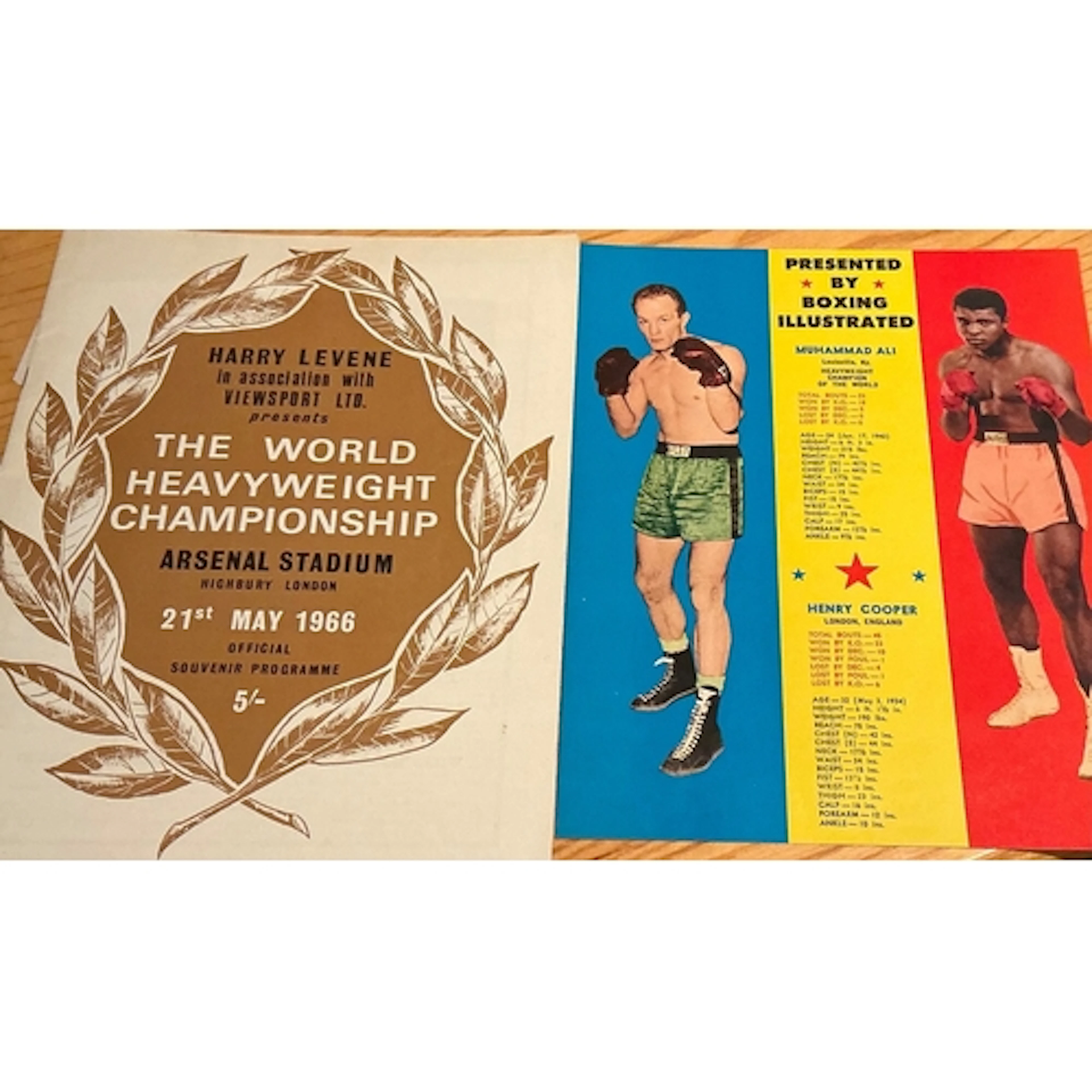 Henry Cooper v Ali Boxing Programme + Ticket: From the bout ...