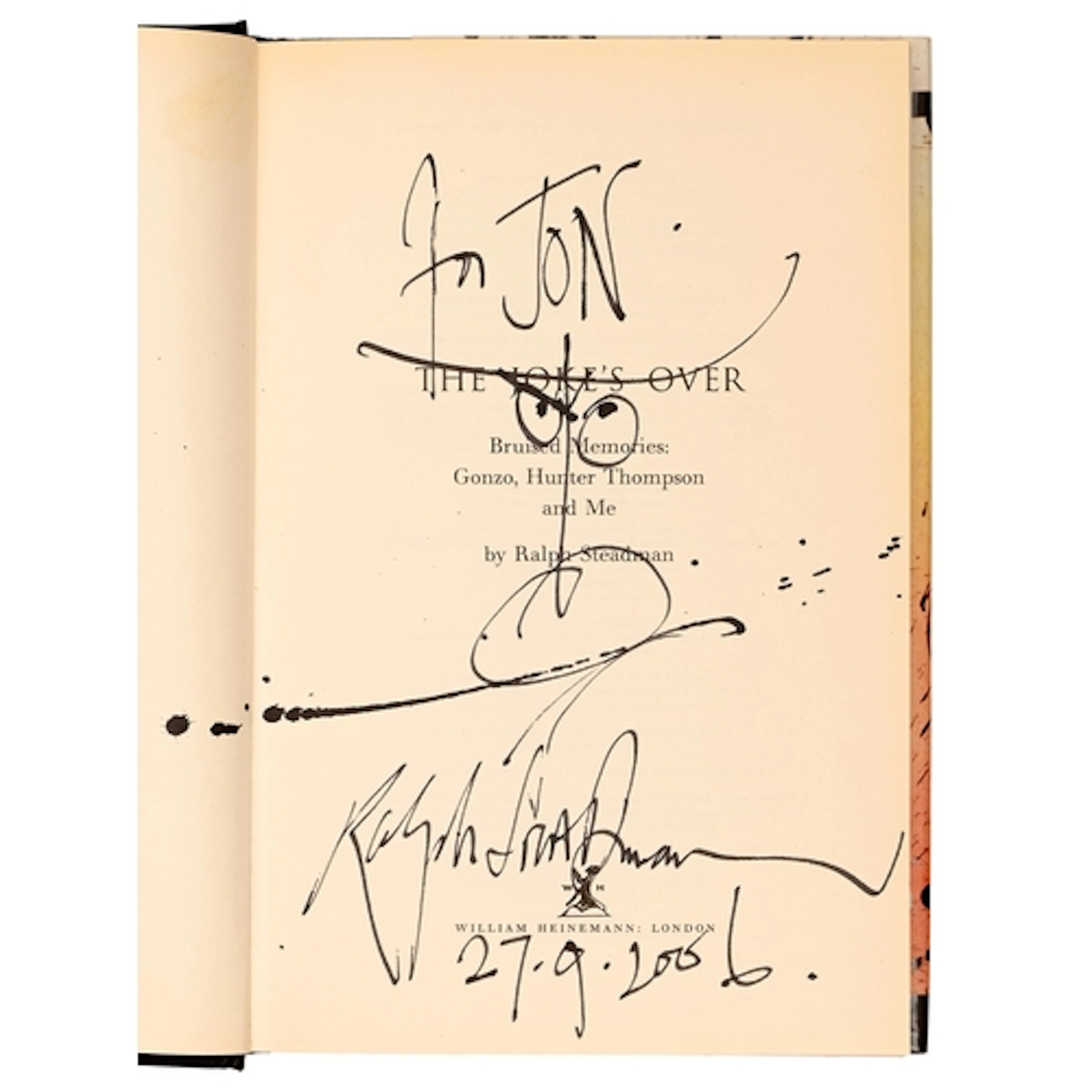 Steadman (Ralph), The Joke's Over: Bruised Memories: Gonzo, ...