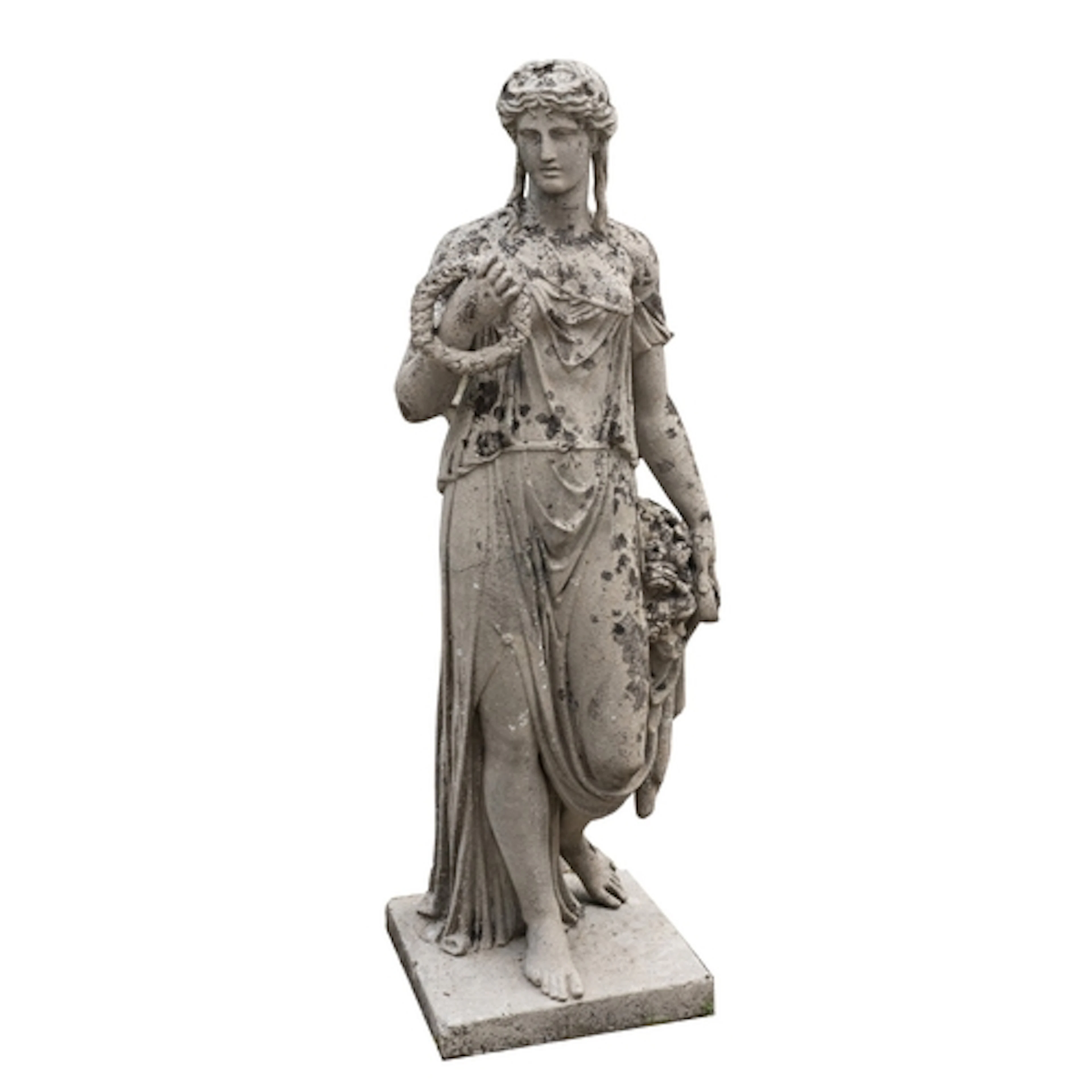A stone composition model of Flora, 20th century, in the man...