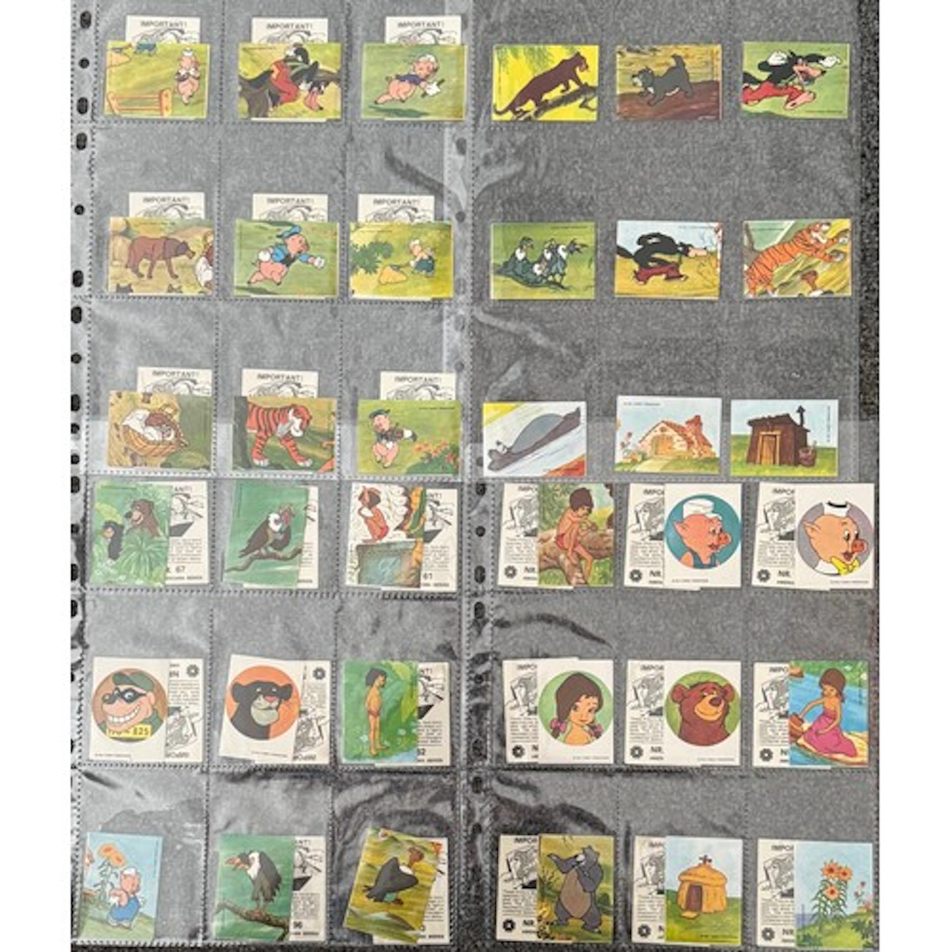 DISNEY 1971 Americana Munchen Series, unused cards from the ...