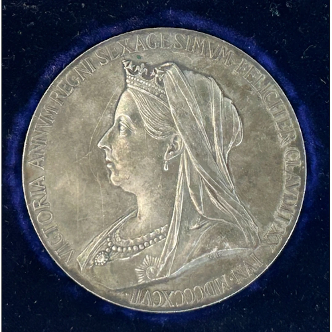 The official Royal Mint Victoria Diamond Jubilee, 1897 Silve...