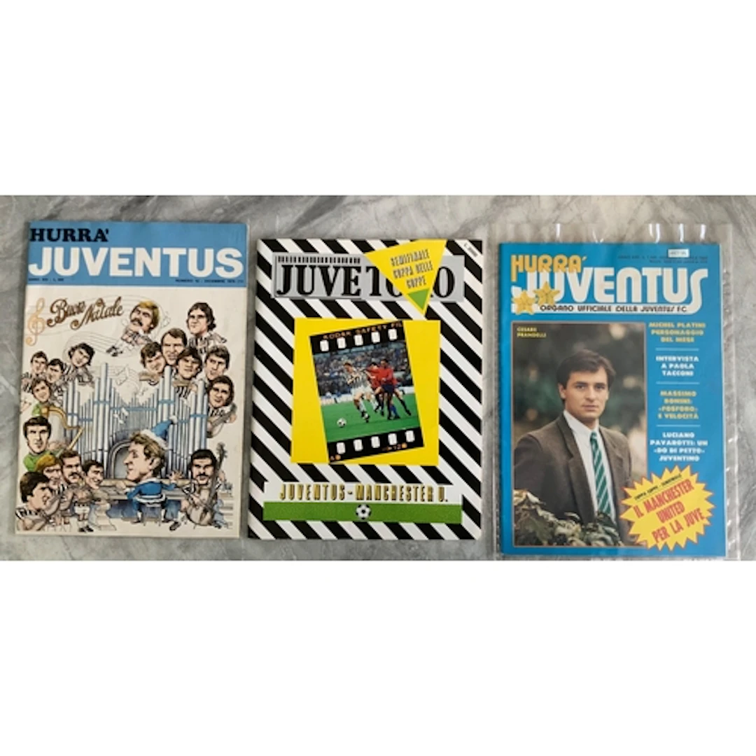 Juventus v Manchester United Hurra Issue Football Programmes...