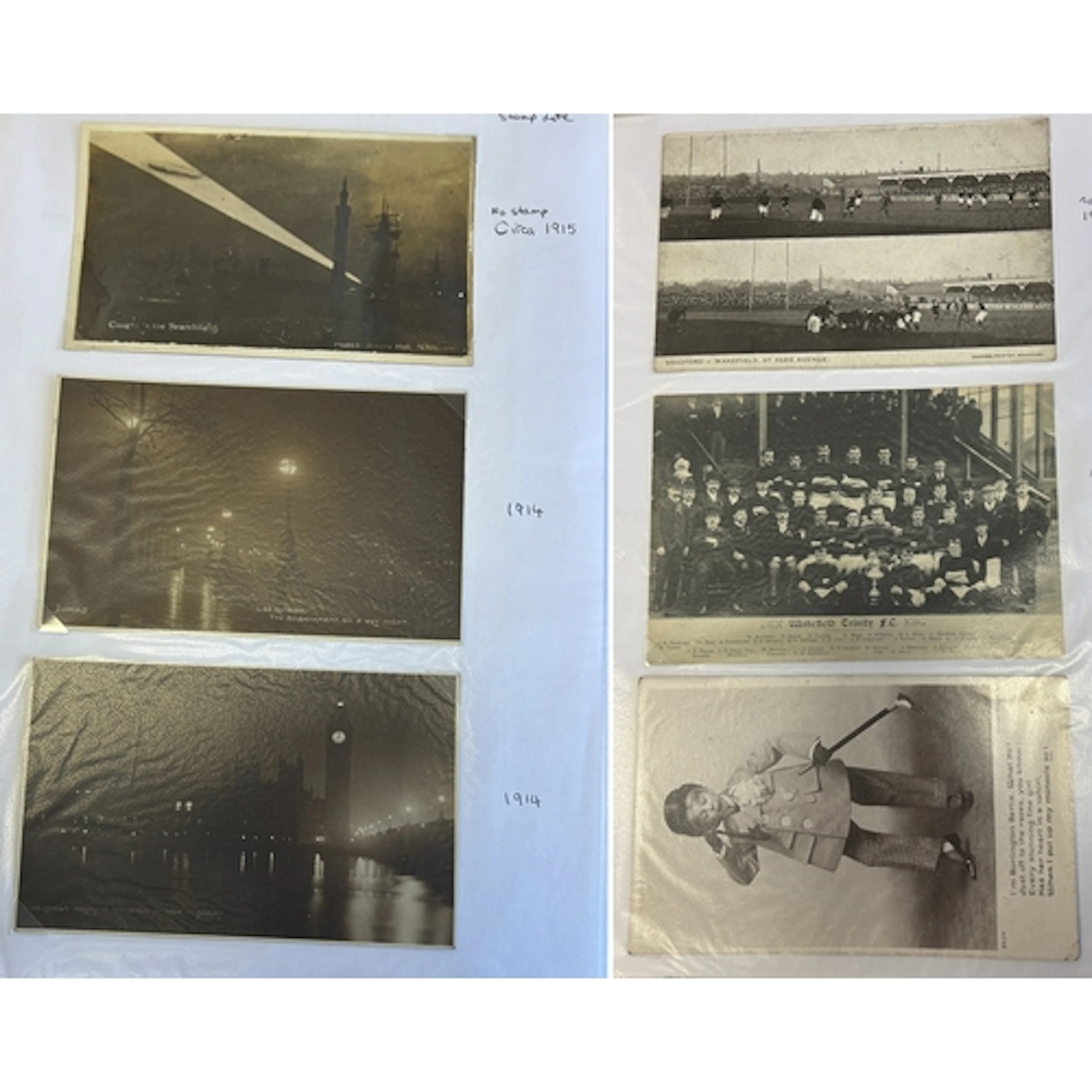 Misc. coln. of vintage cards, in 2 albums and loose, with ar...