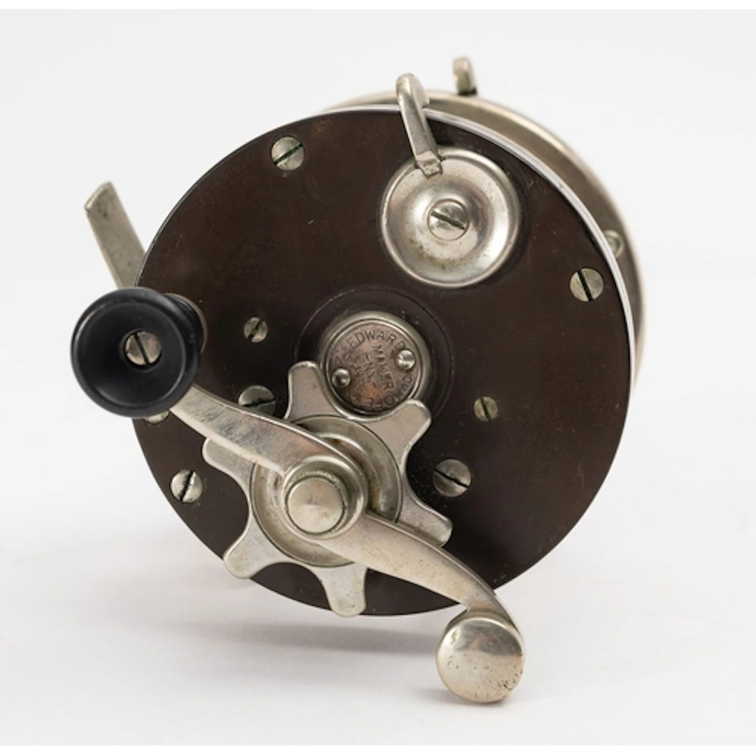 An Edward Vom Hoff 3.75' multiplier fishing reel. Having a n...
