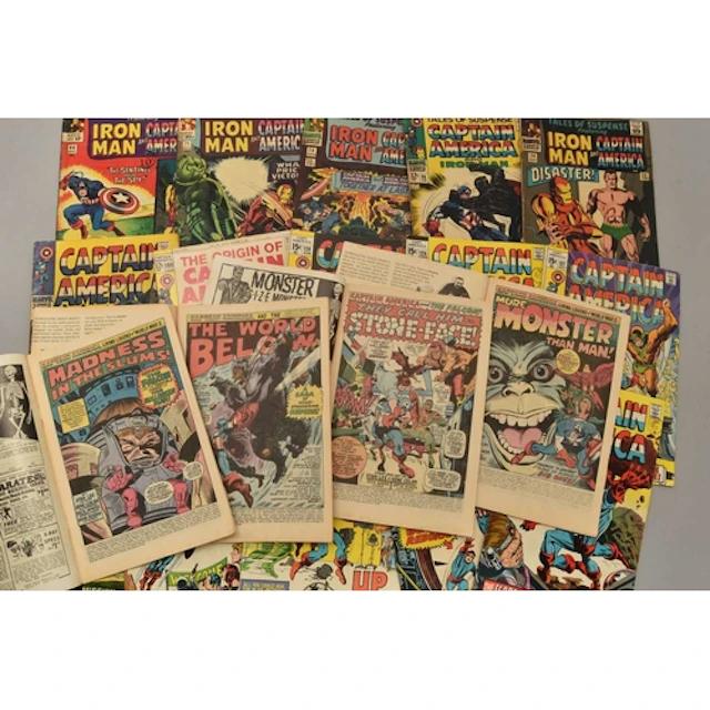 BOX OF CAPTAIN AMERICA MARVEL COMICS, contains around 65 com...