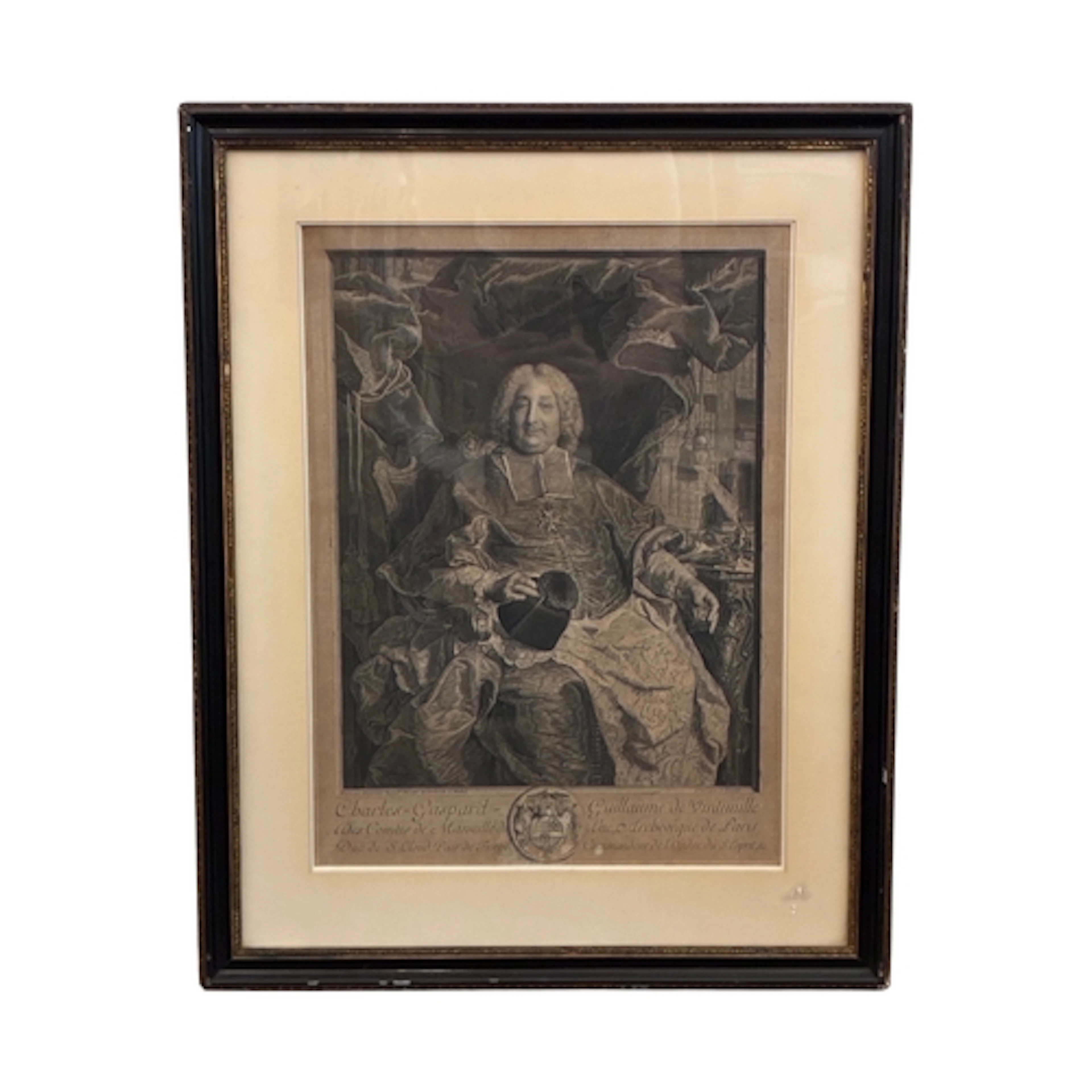 Pierre Drevet (1663-1738) after Hyacinthe Rigaud - Charles G...