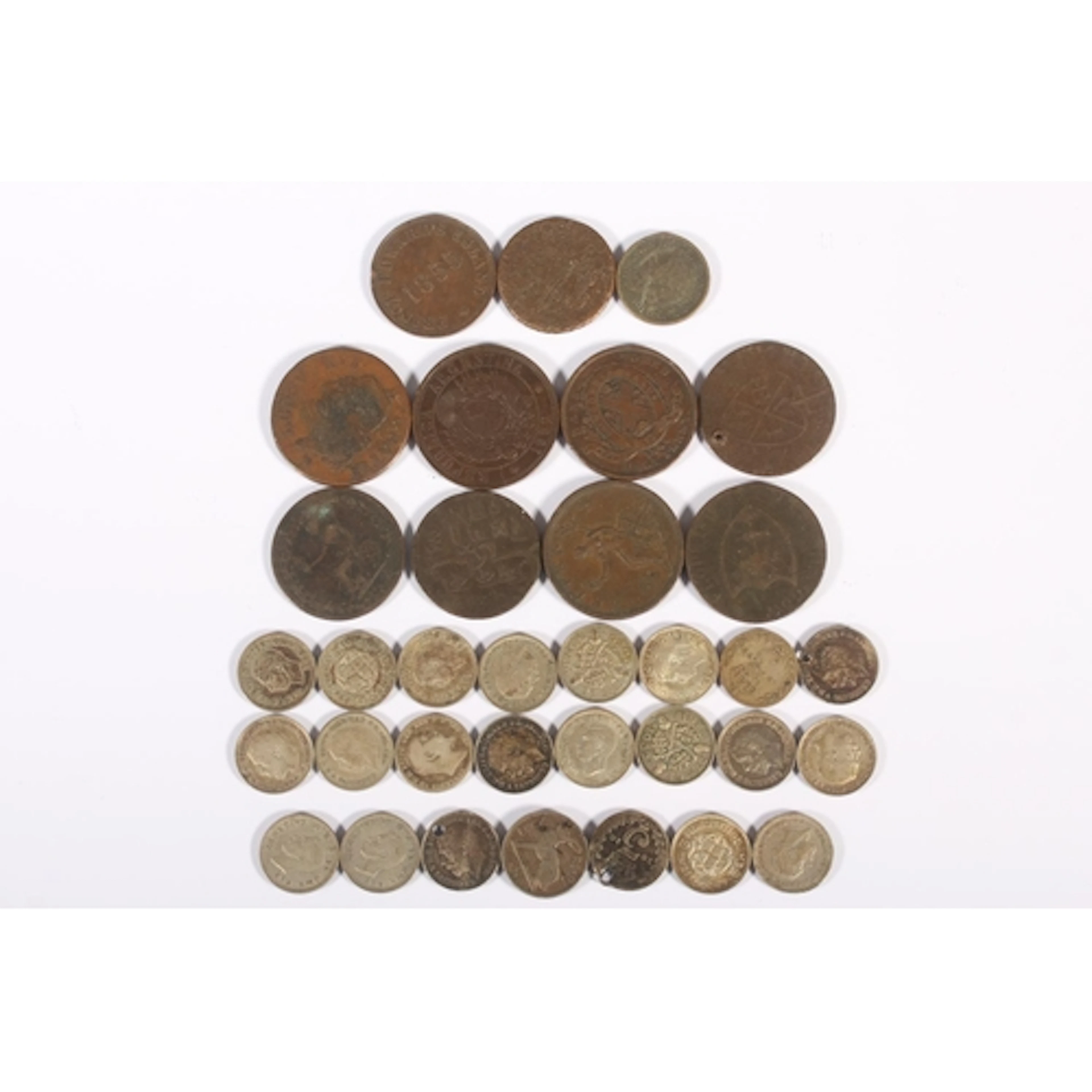 Coin collection to include UNITED KINGDOM six pre-1920 silve...