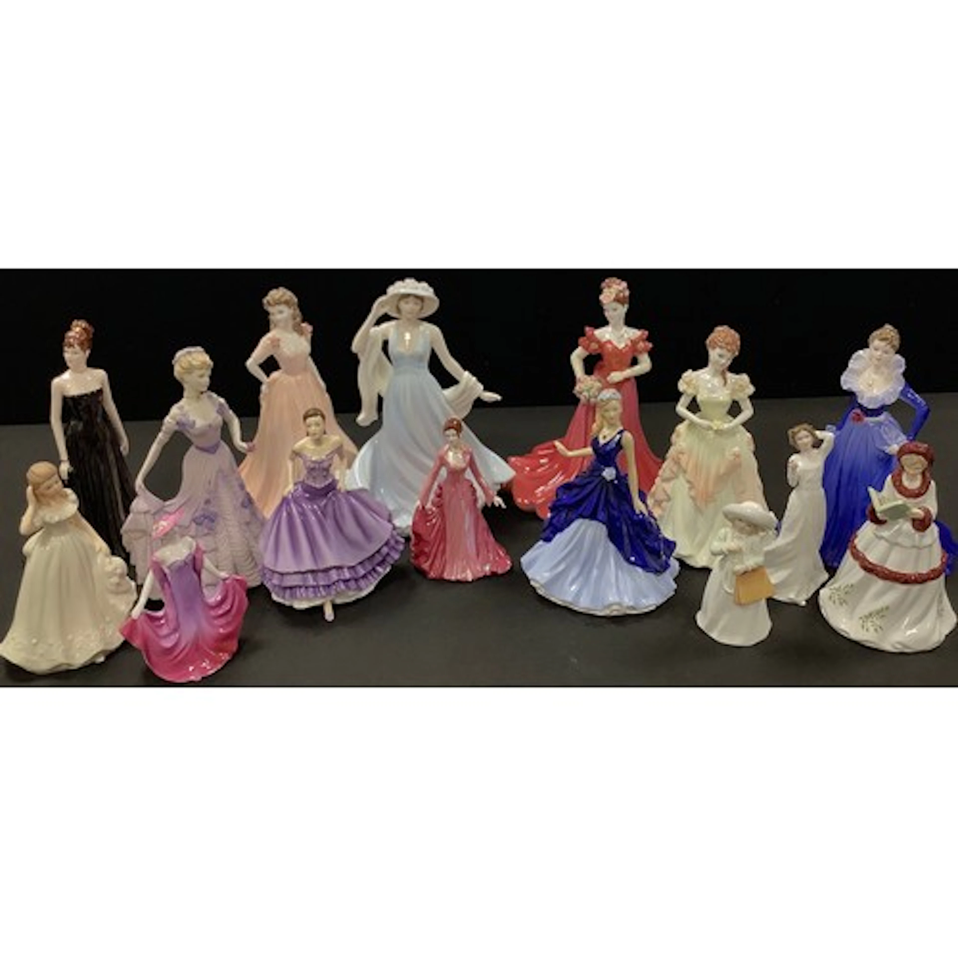 A Coalport figure, Ladies of Fashion, Jenny; others, Coalpor...