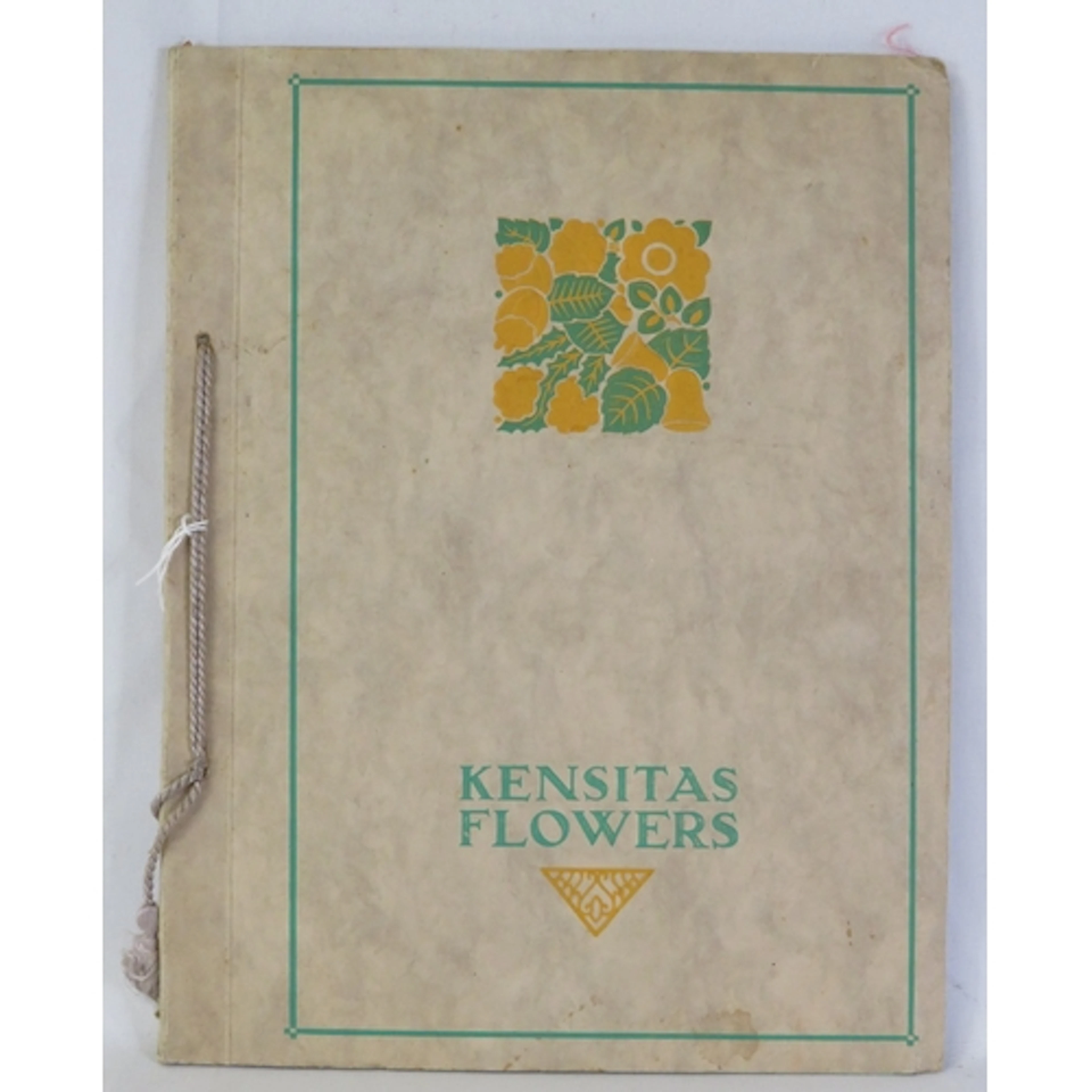 Kensitas Flowers Album with 10 pages embroideries on silk of...