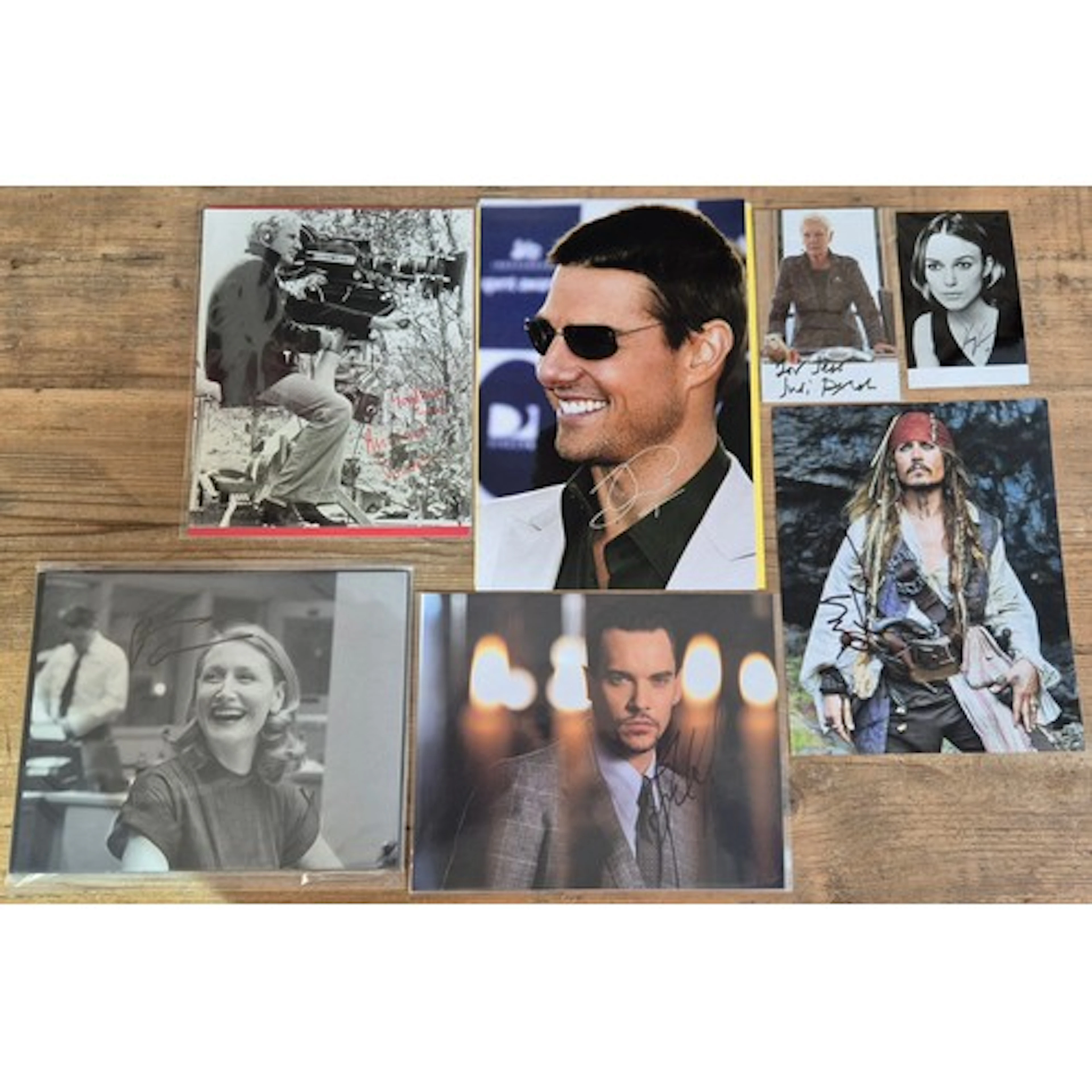 A group of assorted film related autographs to include Tom C...