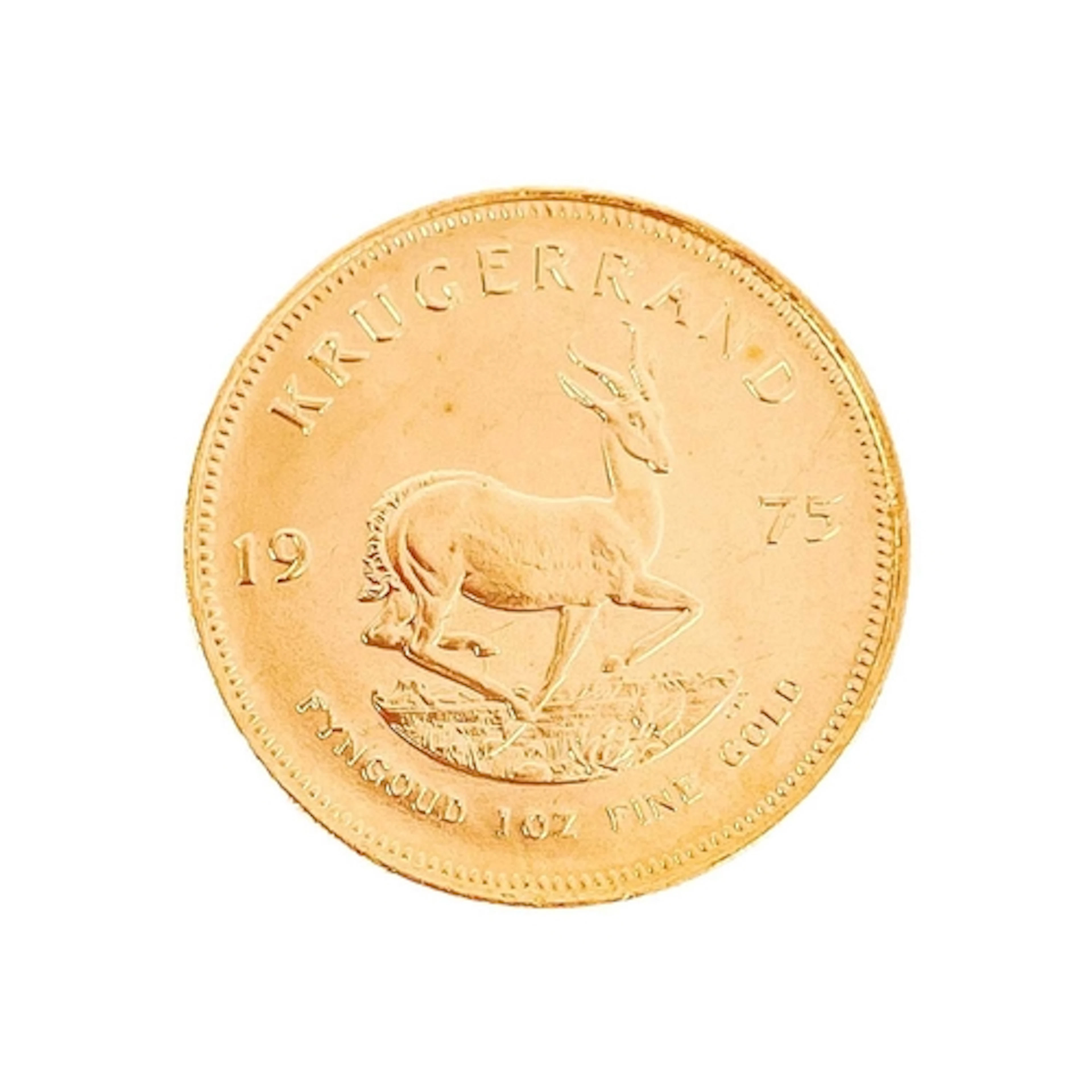 1975 Gold full Krugerrand. 1975 gold full Krugerrand in ef c...