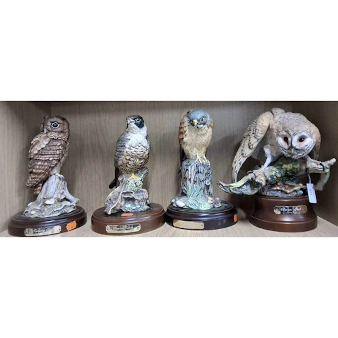FOUR ROYAL DOULTON BIRD FIGURES, comprising Peregrine Falcon...