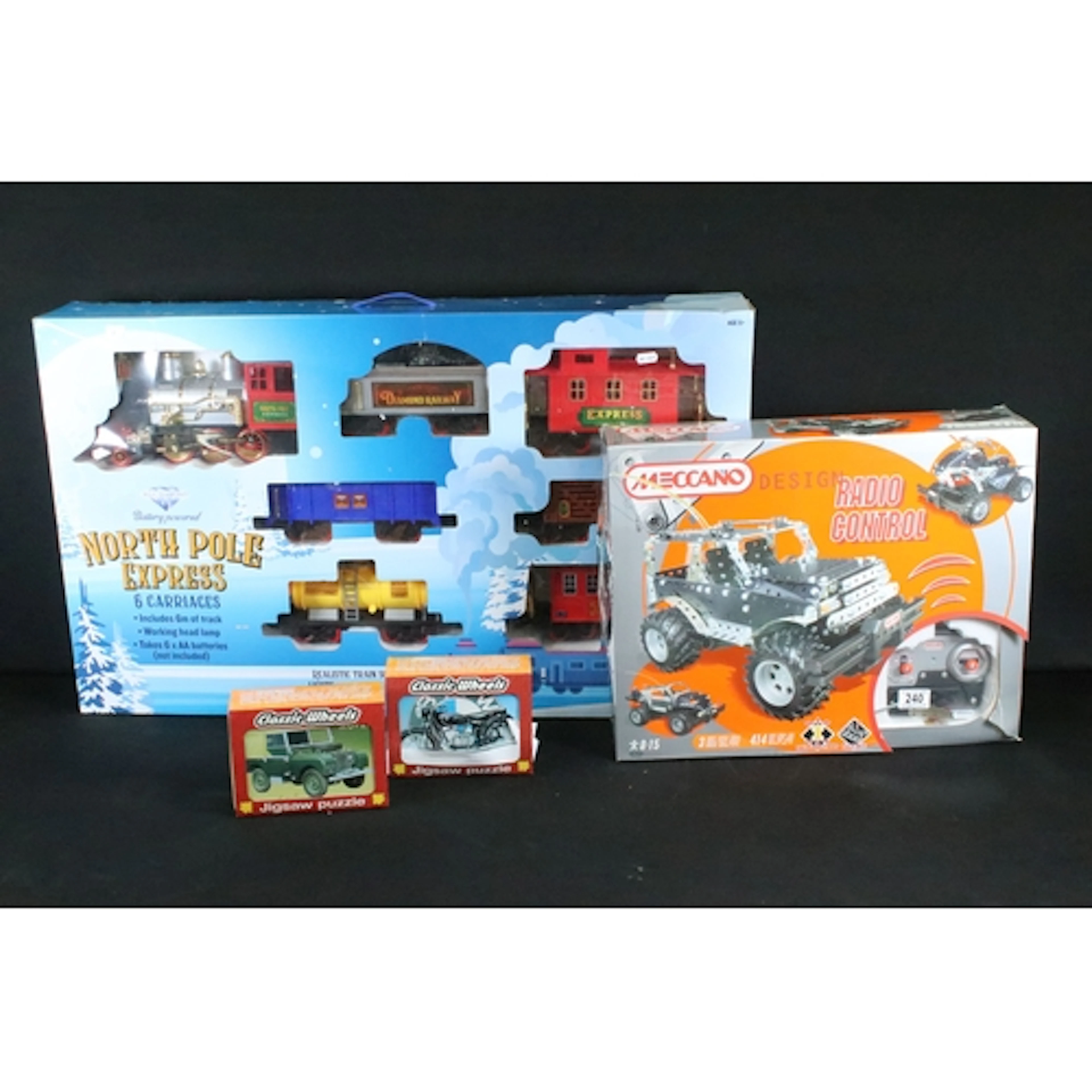Small collection of boxed toys to include Blue Diamond batte...