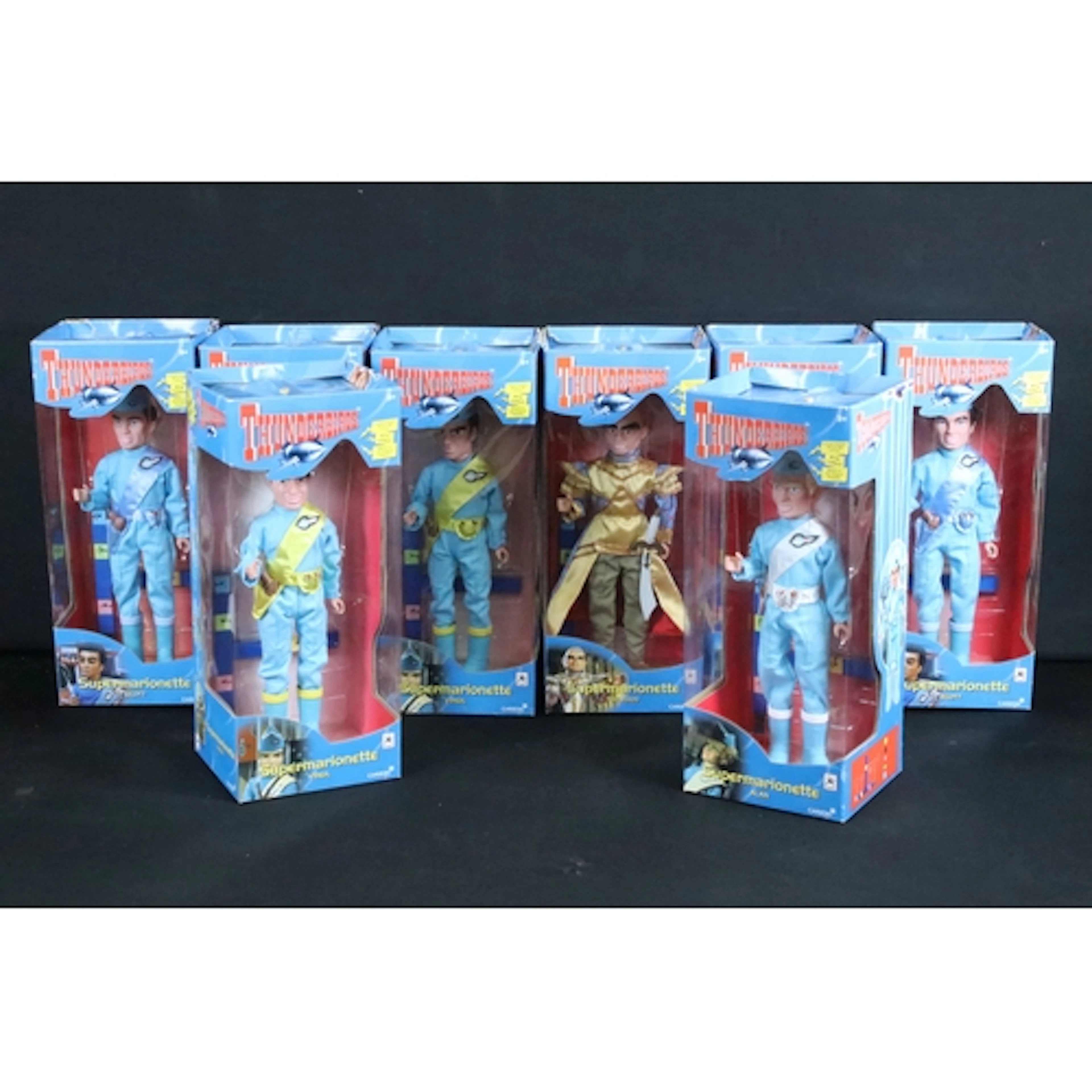 Eight boxed Carlton Thunderbirds Pelham Puppets to include 2...