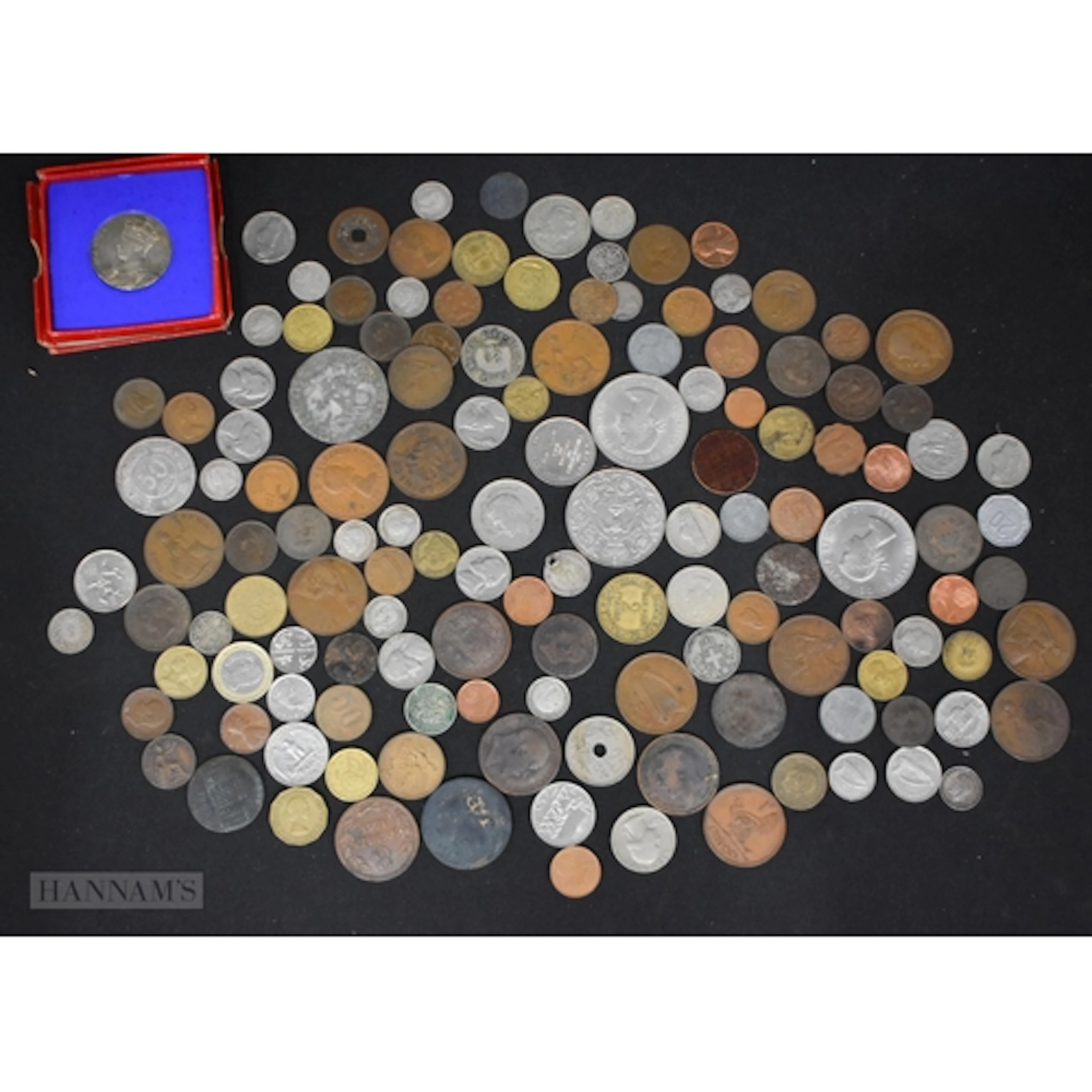 A 1937 Silver Coronation medal together with a collection of...